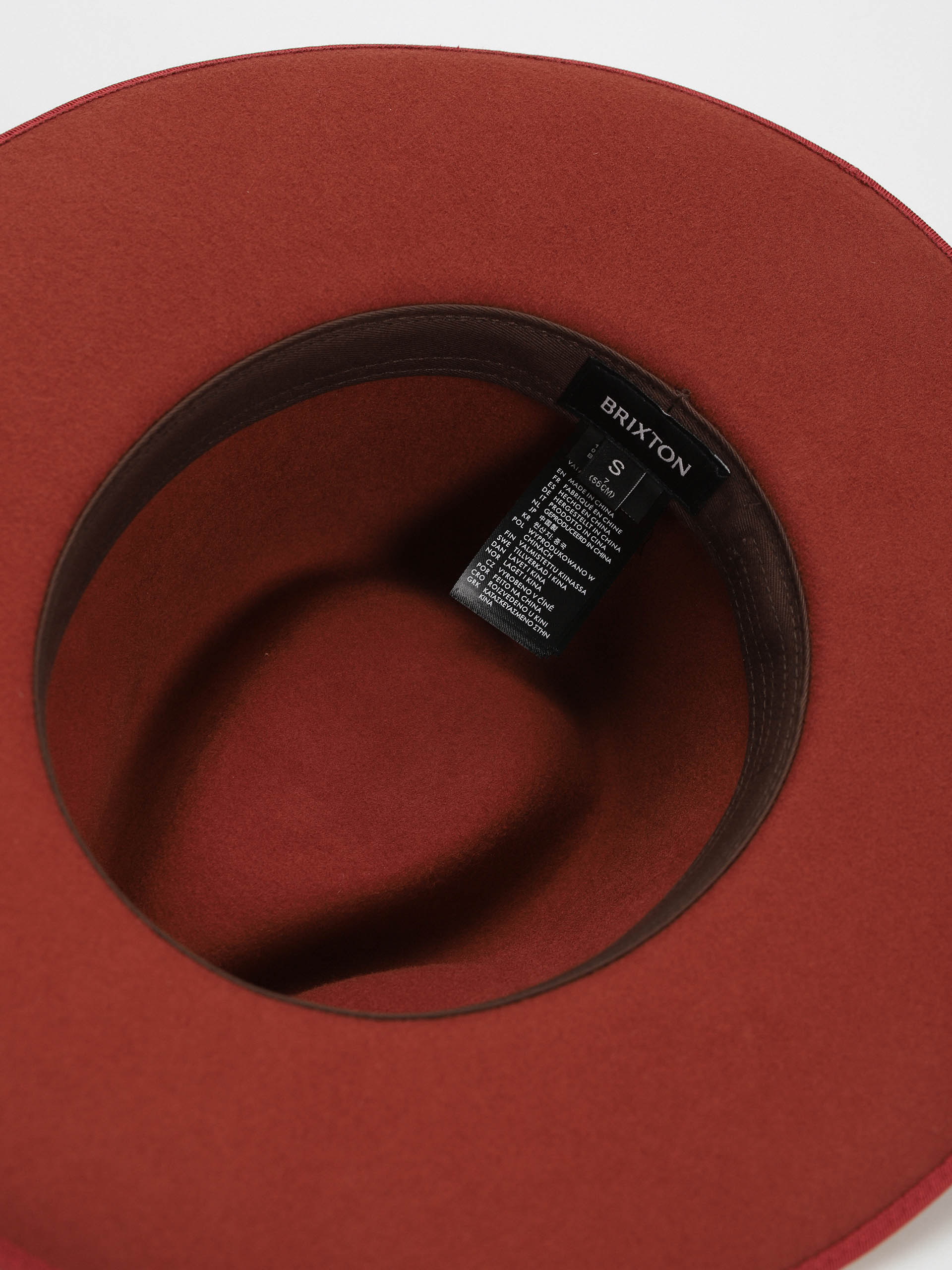 Brixton Reno Fedora Kalap (burnt henna)