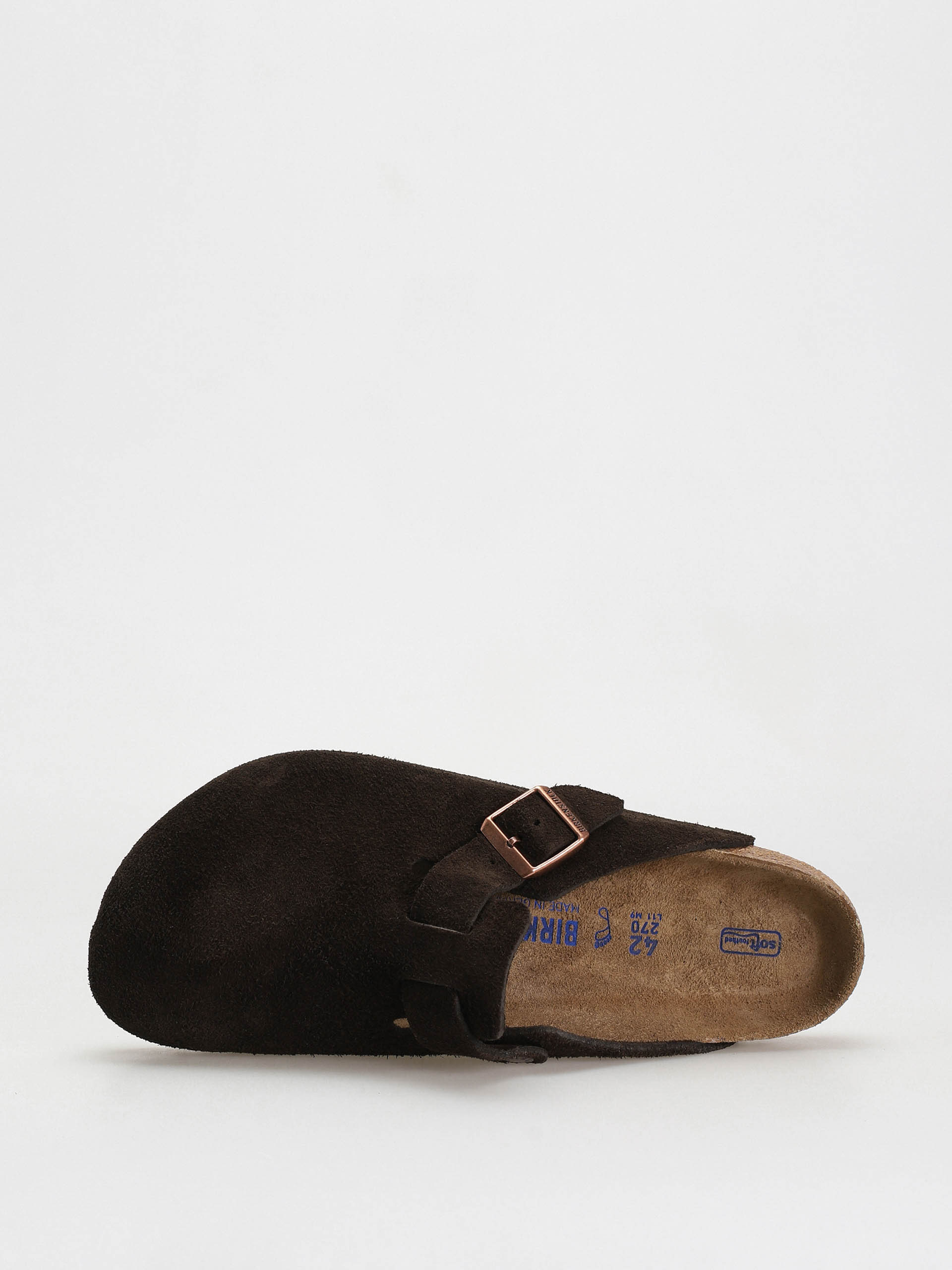 Birkenstock Boston Suede Regular Flip-flop papucsok (mocha)