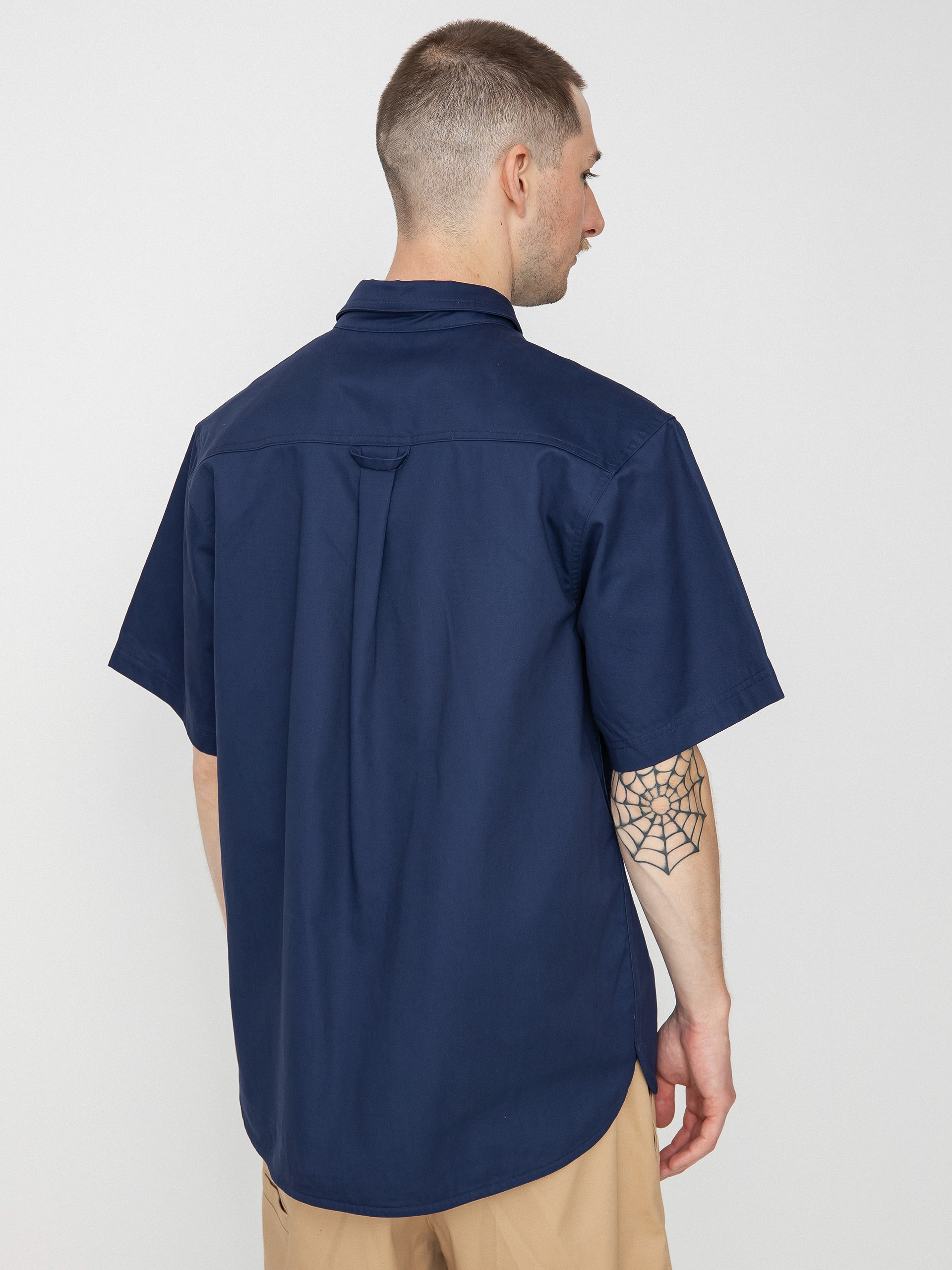 Nike SB Tanglin Woven Button Up Ing (midnight navy/coconut milk)