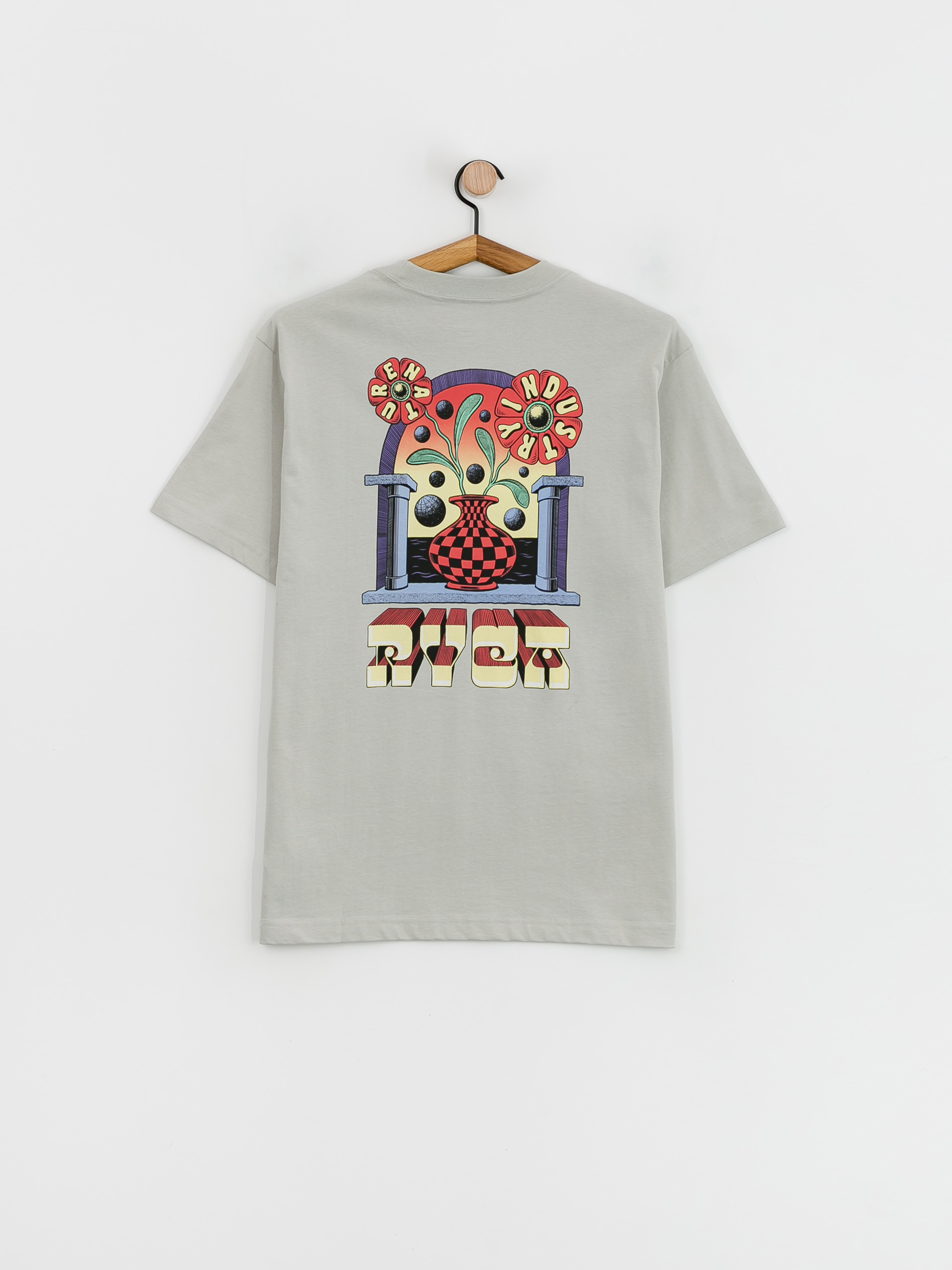 RVCA Portal póló (bright coral)