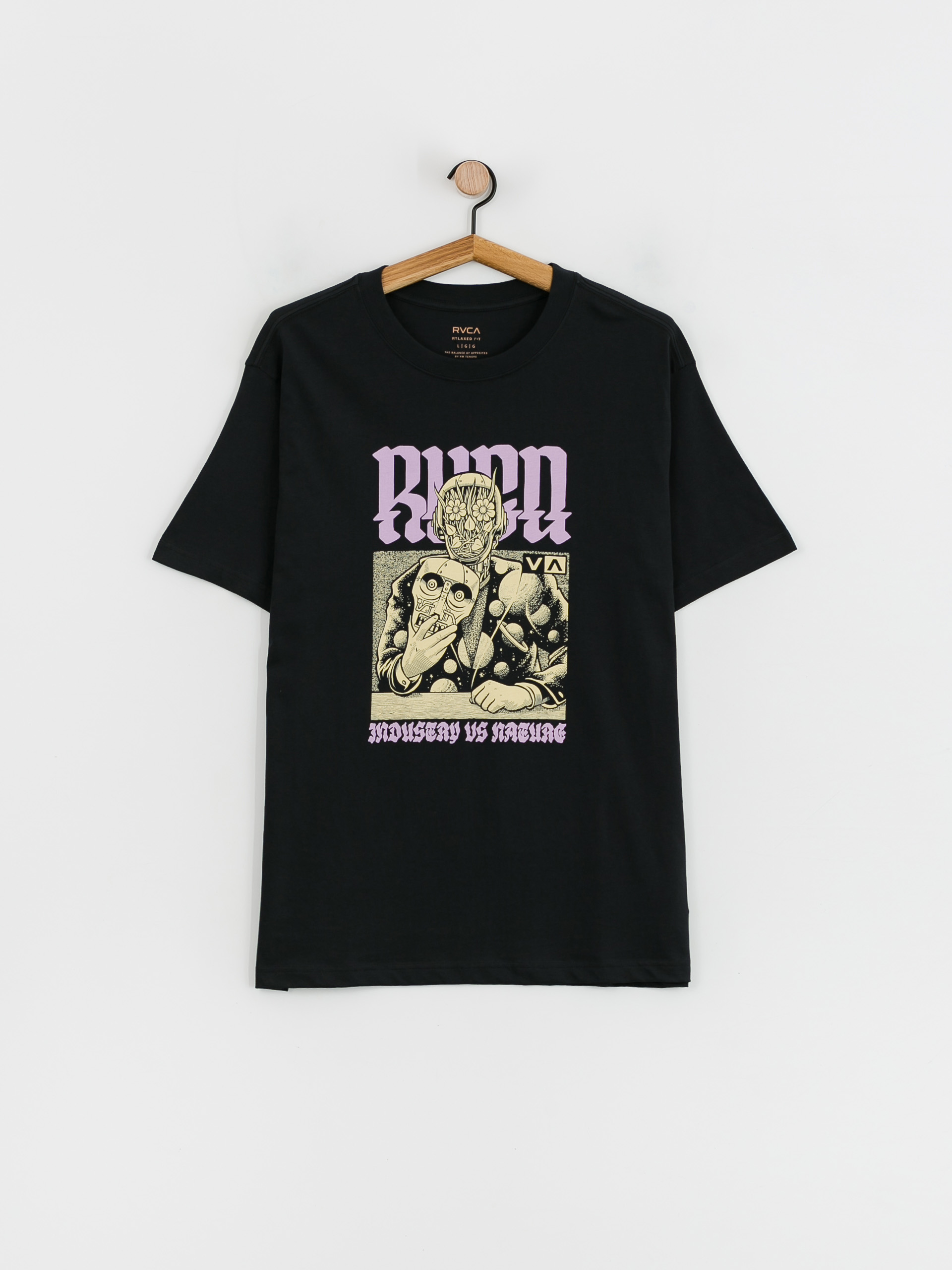 RVCA Manderoid póló (black)