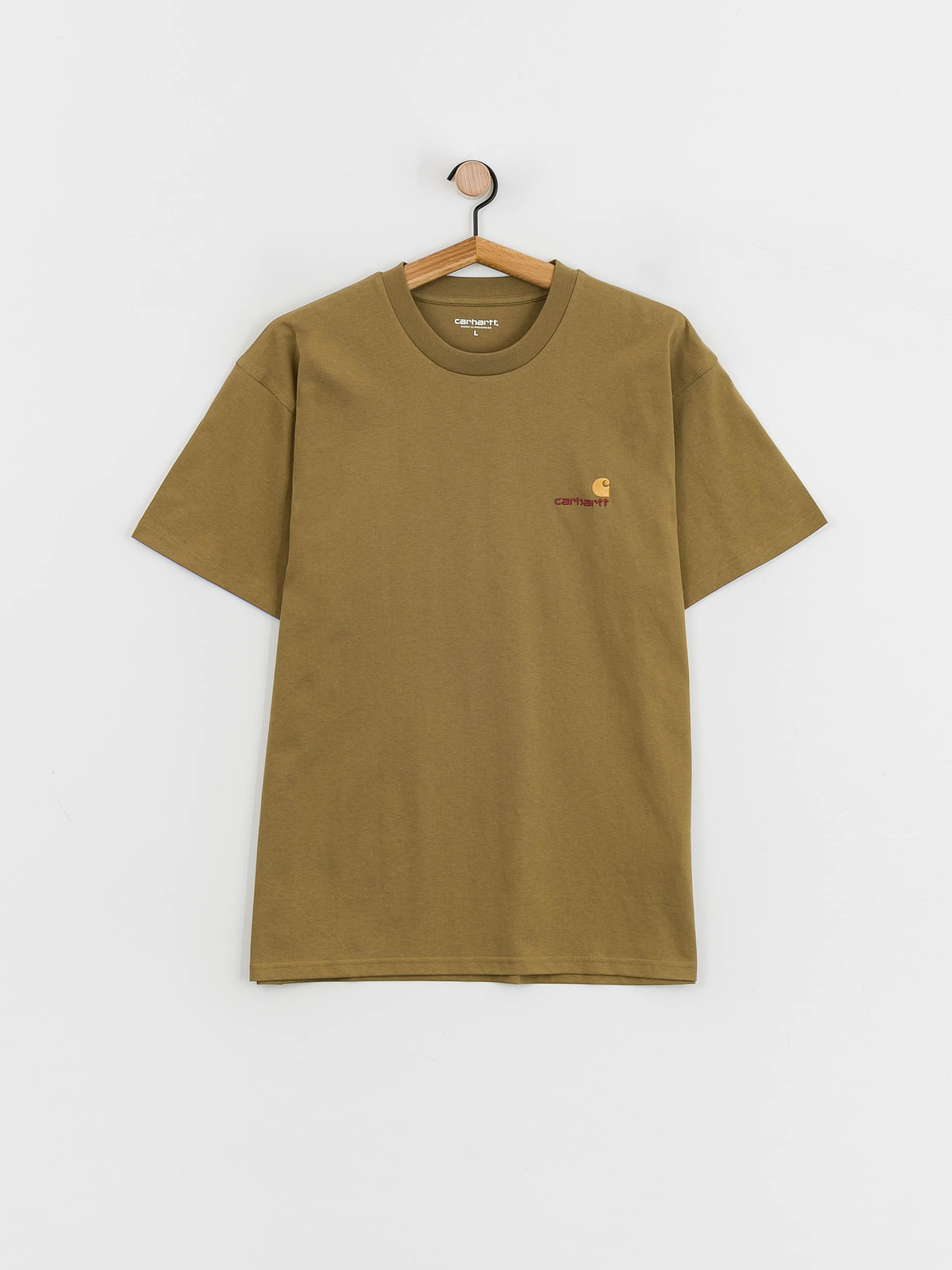 Carhartt WIP American Script póló (larch)