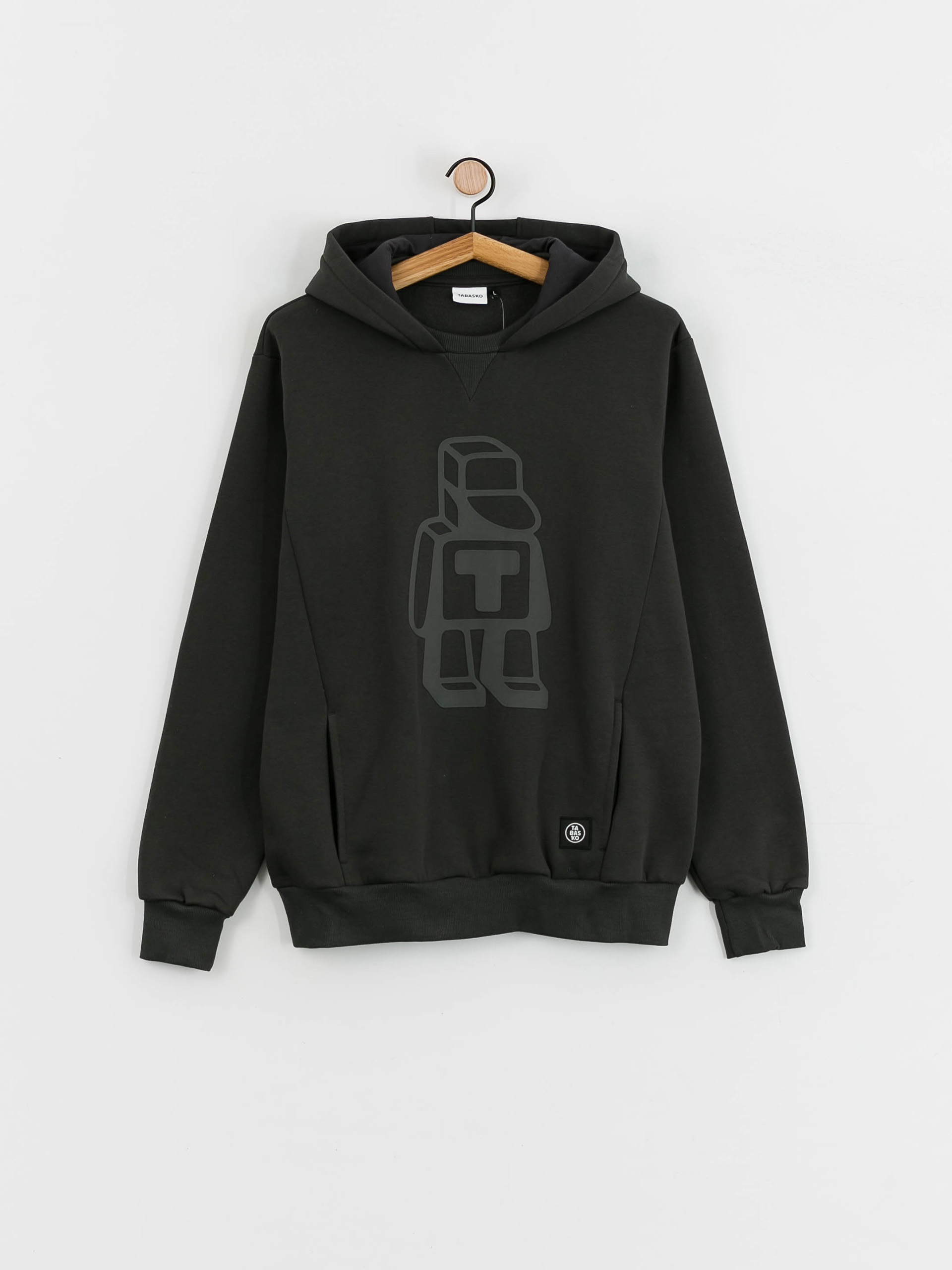 Tabasko Monochrom Kapucnis pulóver (grafit)