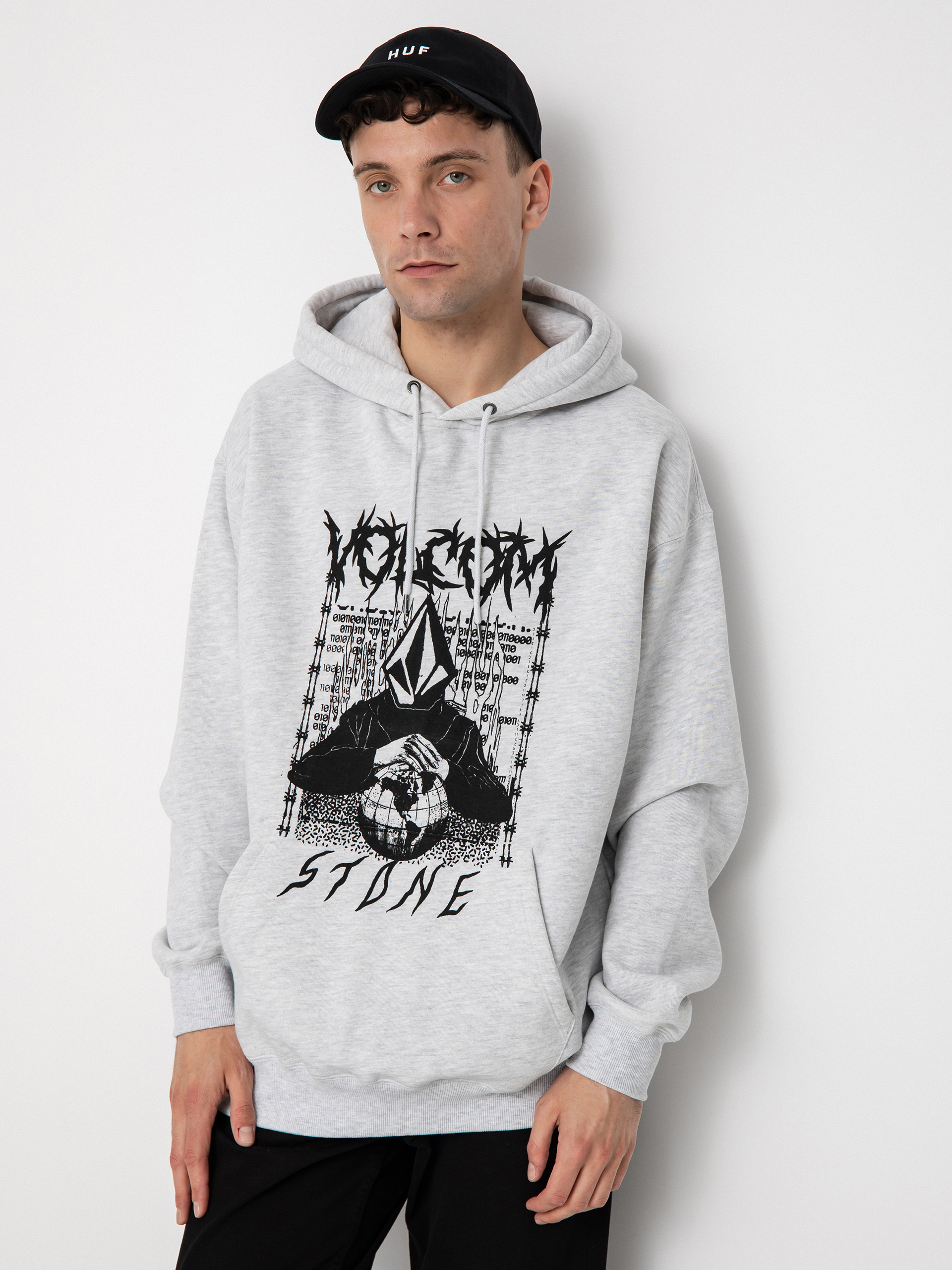 Volcom Edener HD Kapucnis pulóver (heather grey)