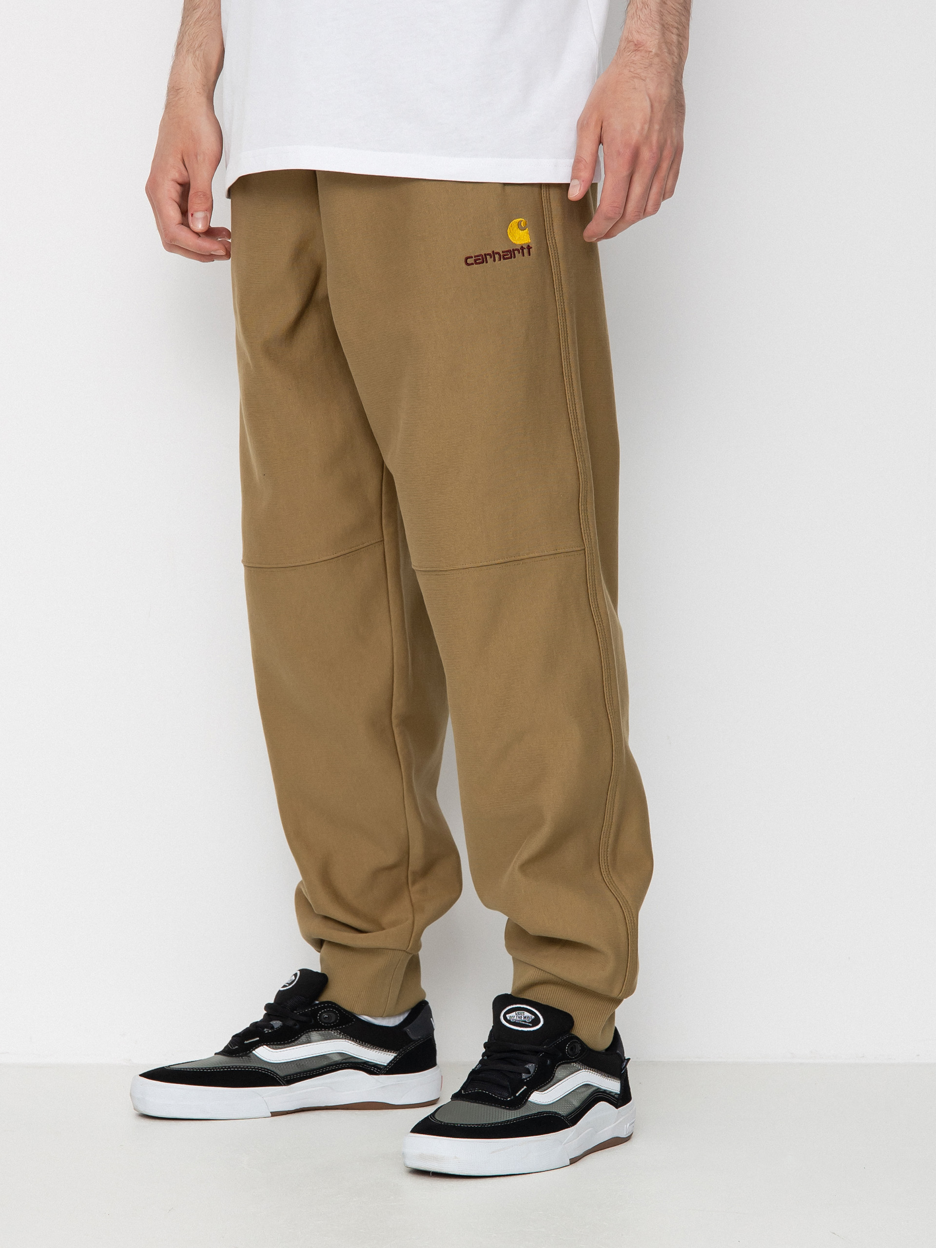 Carhartt WIP American Script Jogging Kisnadrág (larch)