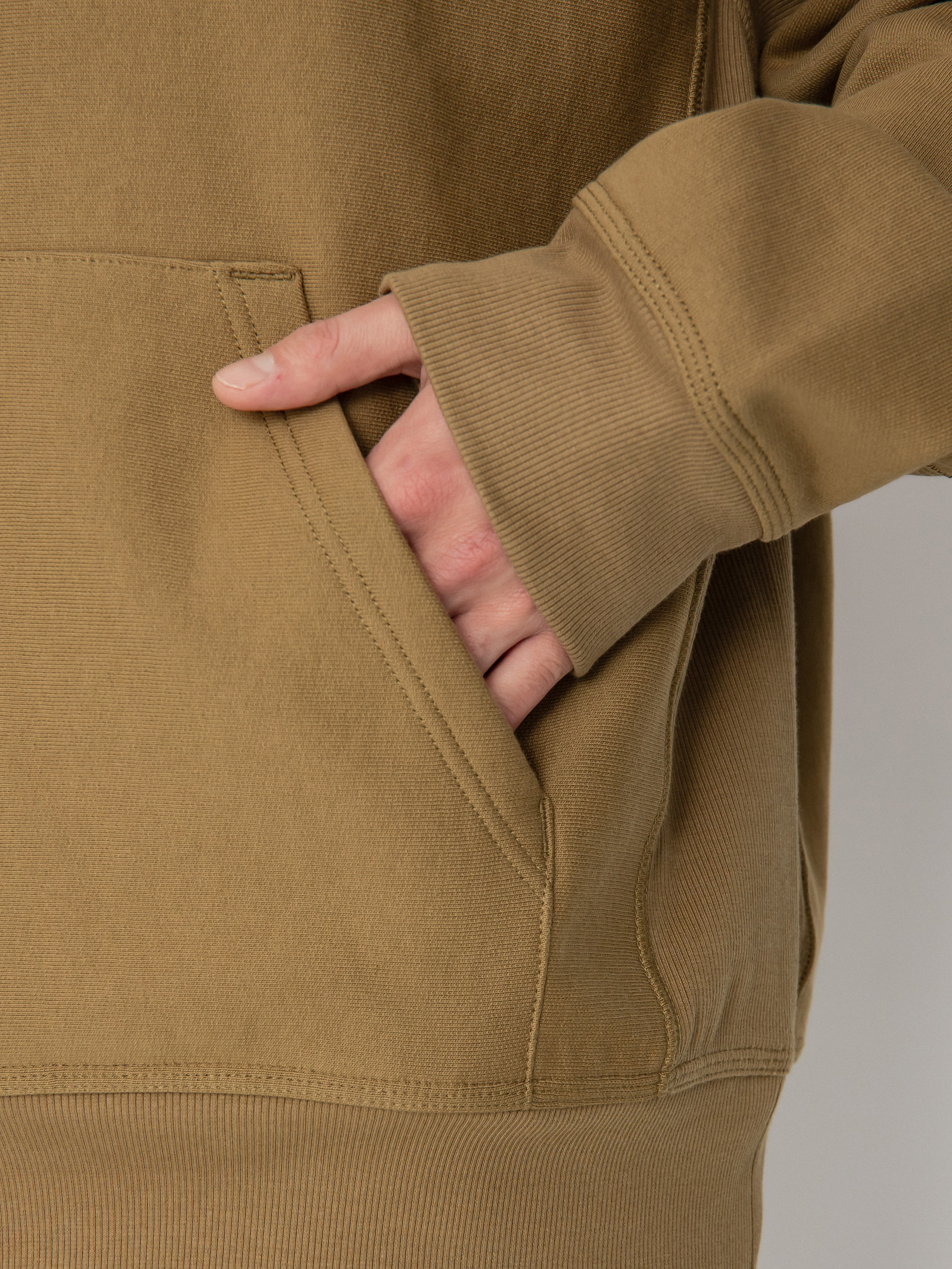 Carhartt WIP American Script HD Kapucnis pulóver (larch)