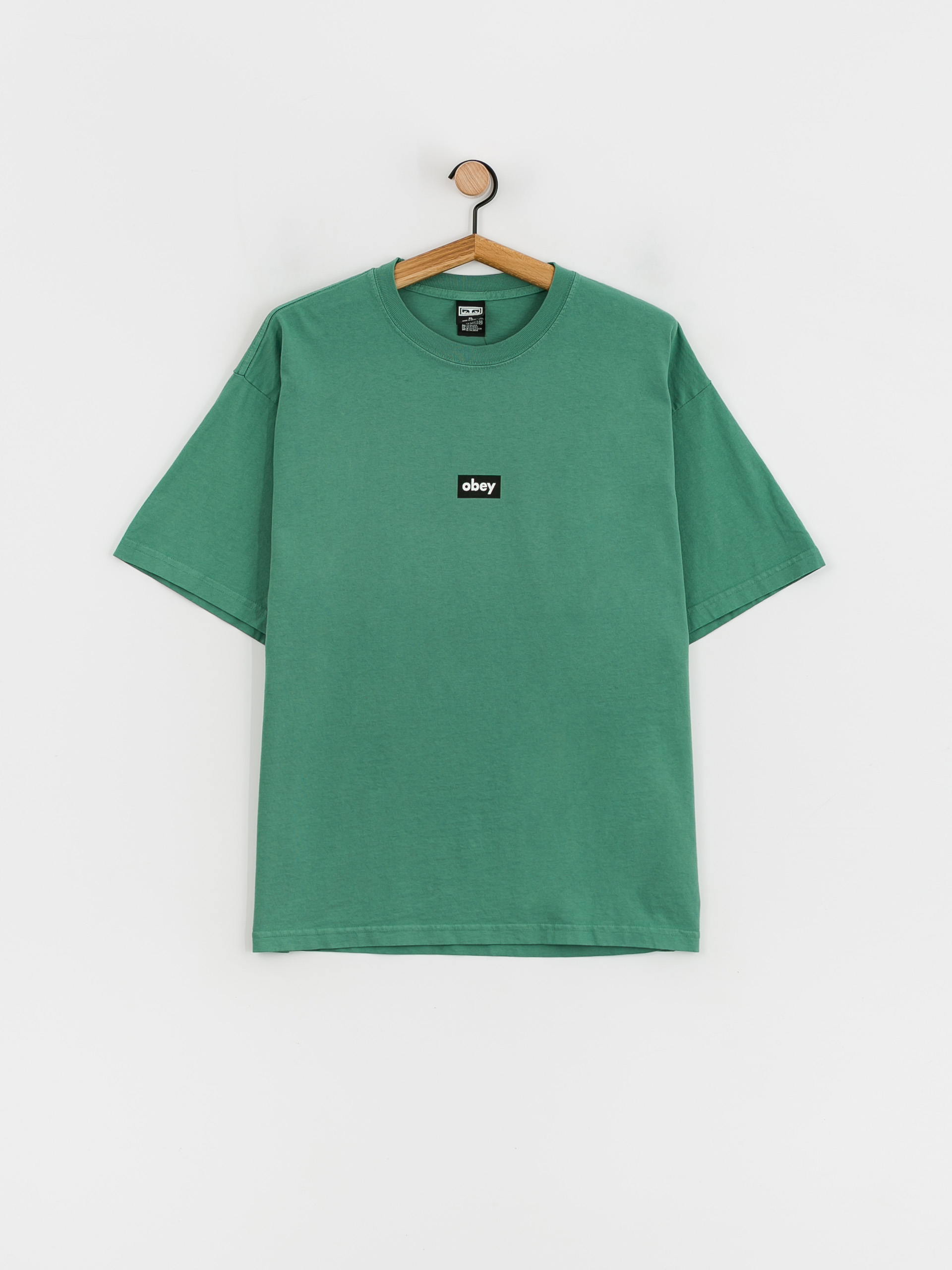 OBEY Black Bar póló (palm leaf)