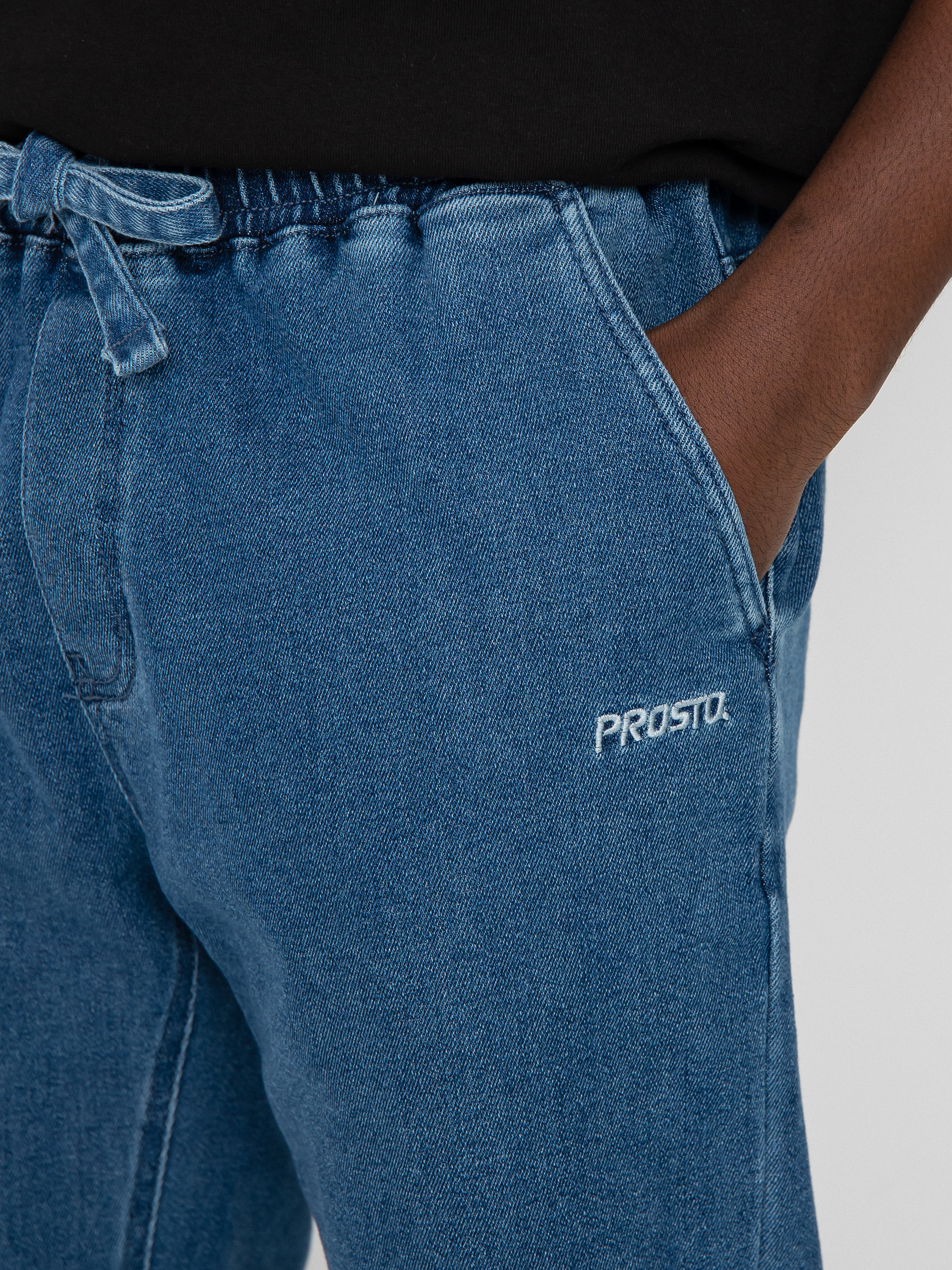 Prosto Denim Jogger Pazy Kisnadrág (blue)