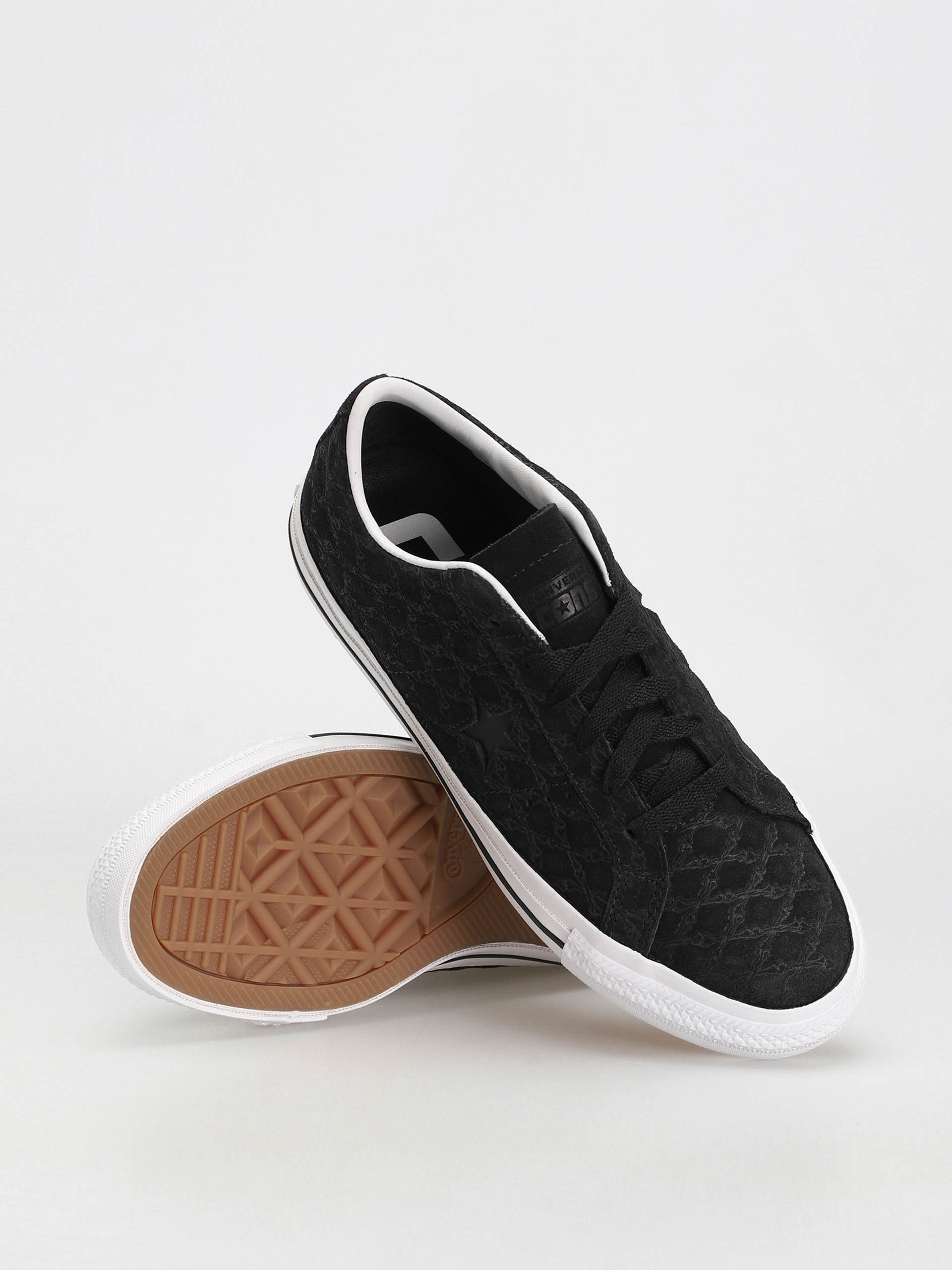 Converse One Star Pro Ox Cipők (black/black/white)
