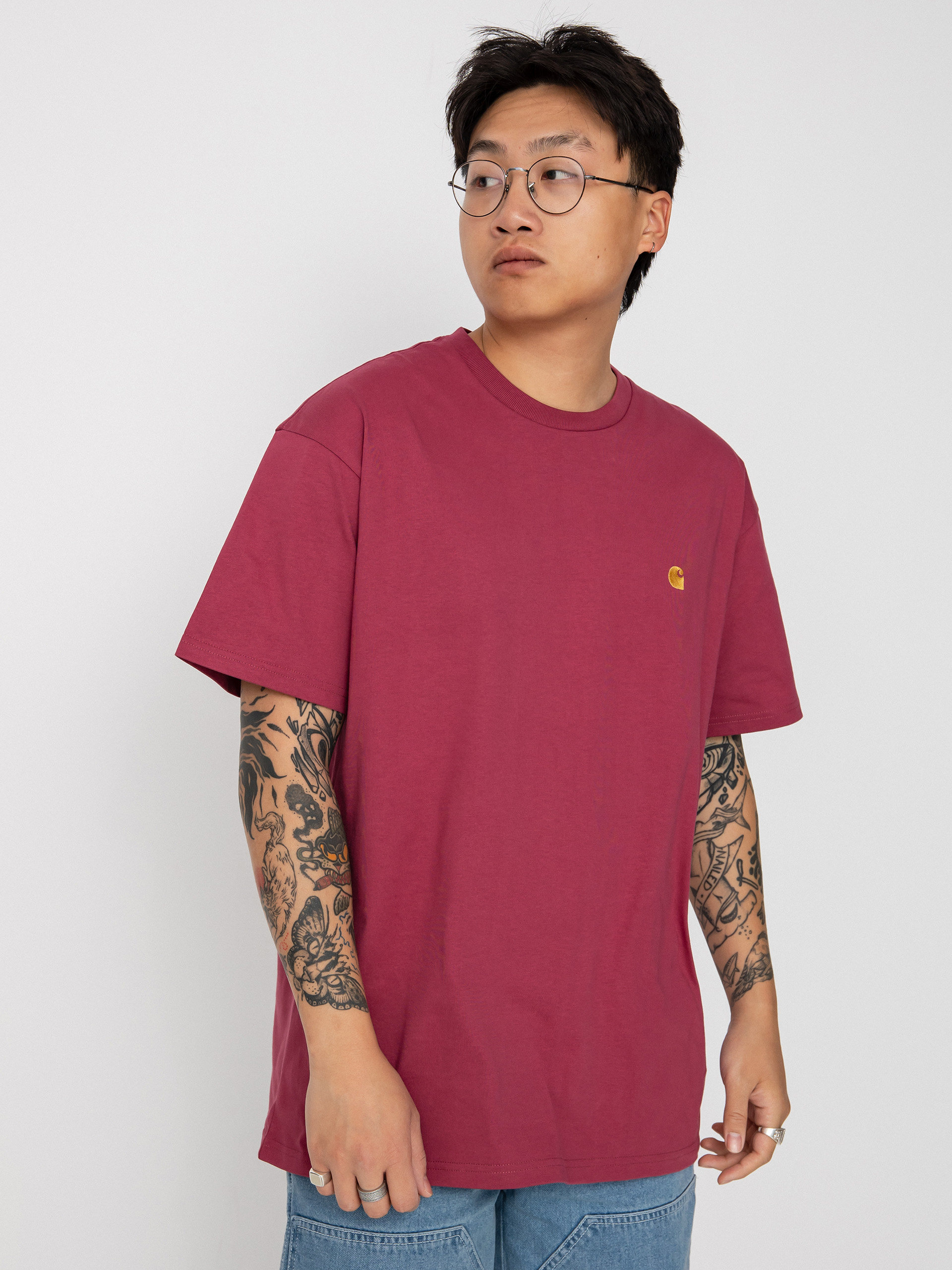 Carhartt WIP Chase póló (punch/gold)