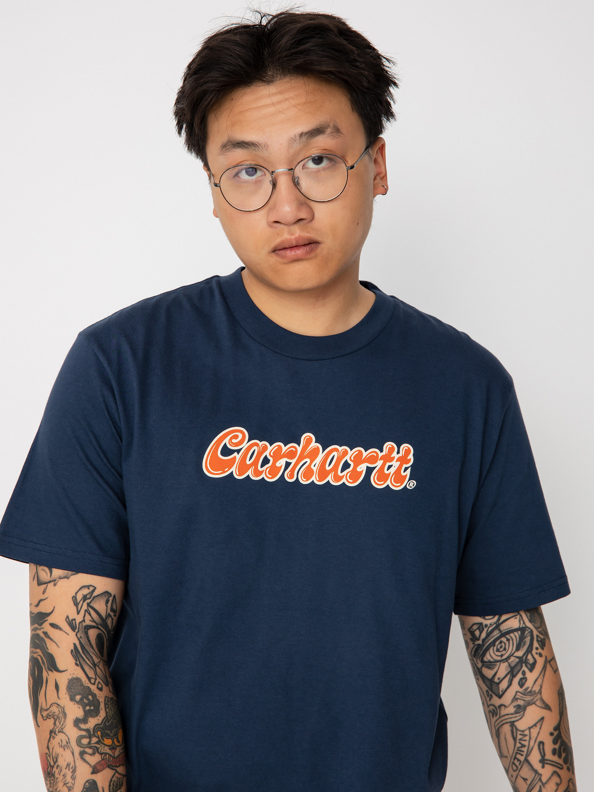Carhartt WIP Liquid Script póló (blue)