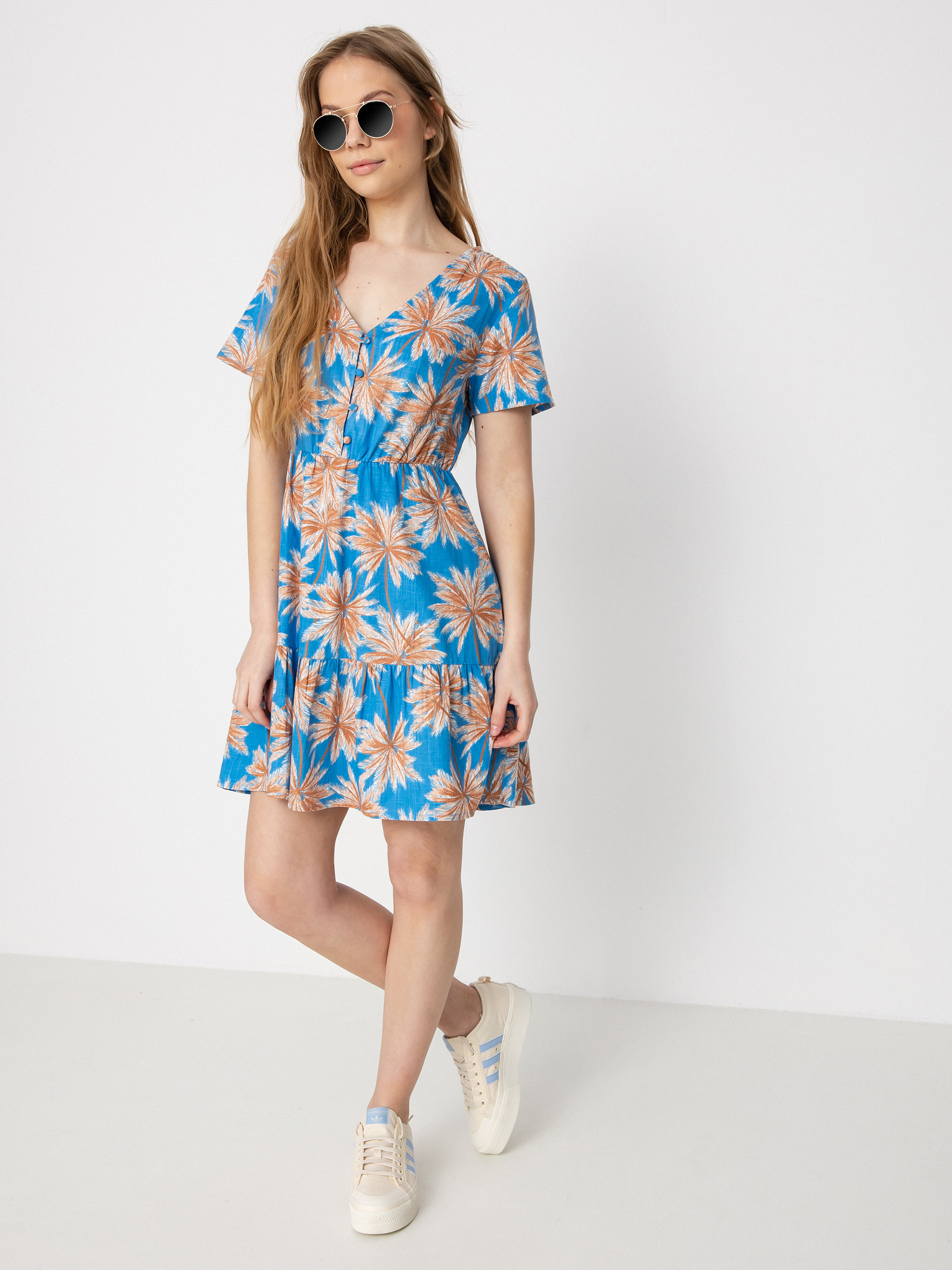 Roxy Bikini Party Ruha Wmn (azure blue palm island)