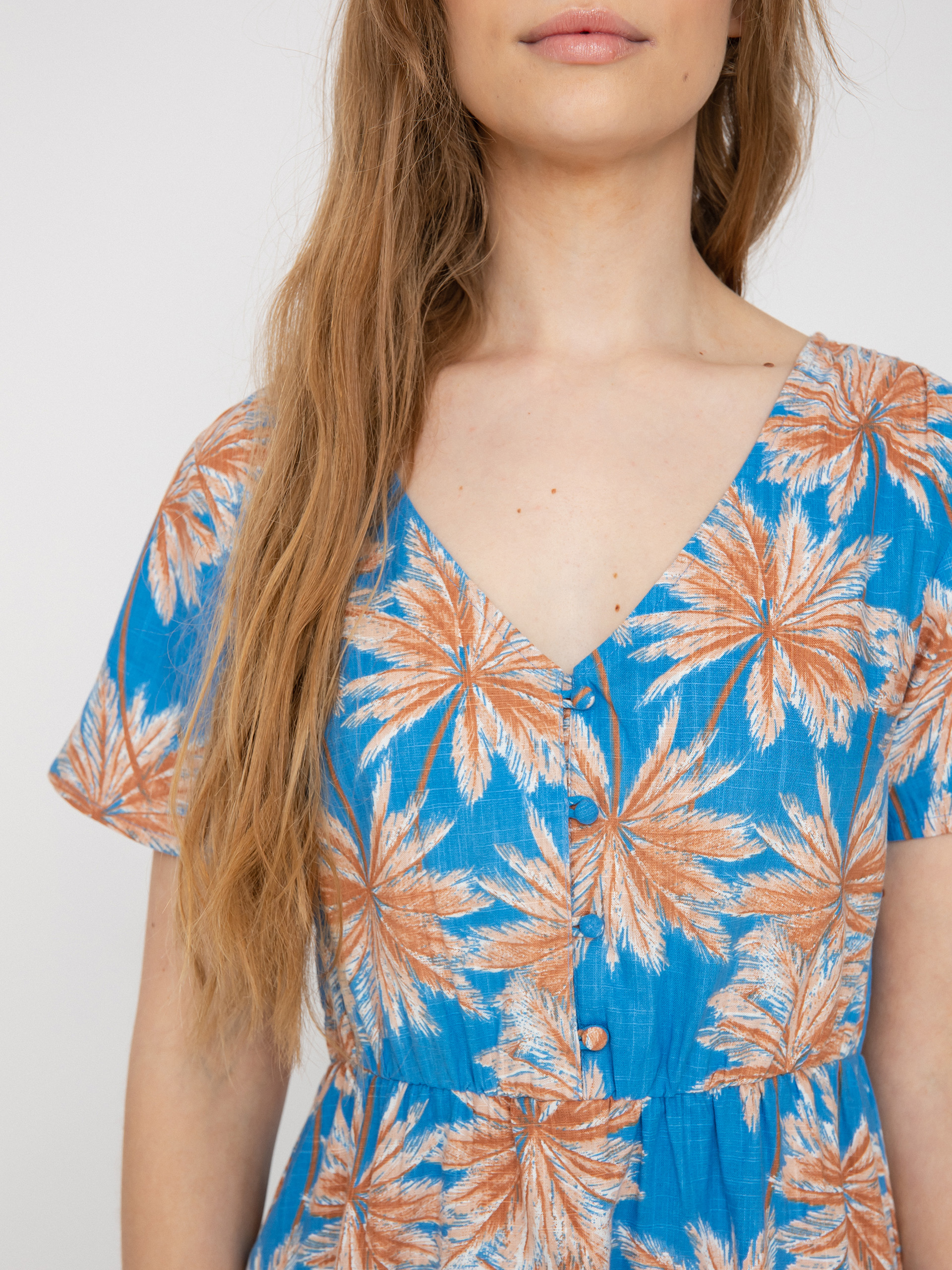 Roxy Bikini Party Ruha Wmn (azure blue palm island)