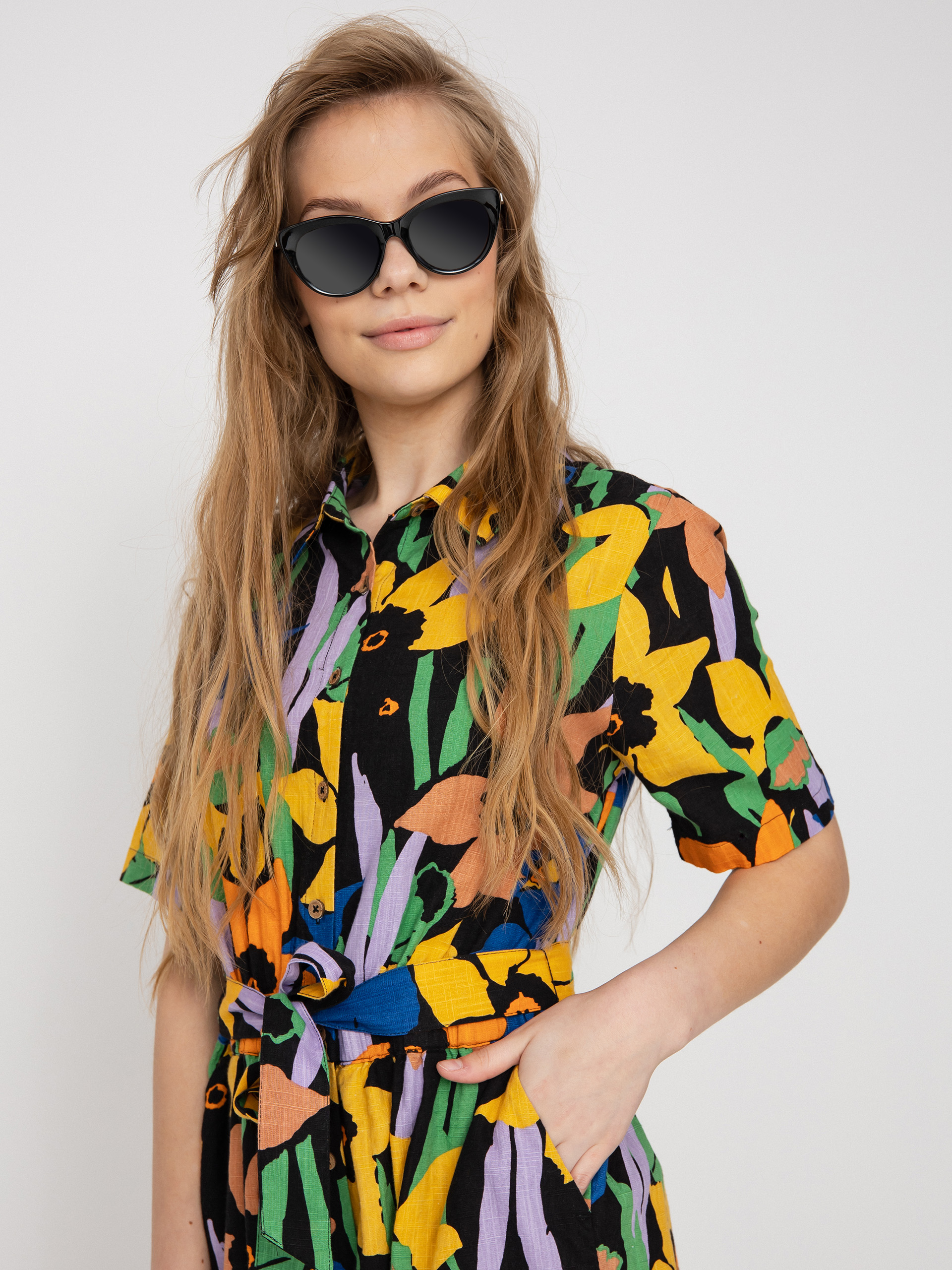 Női Roxy Real Yesterday Teniszruha (anthracite flower jammin)