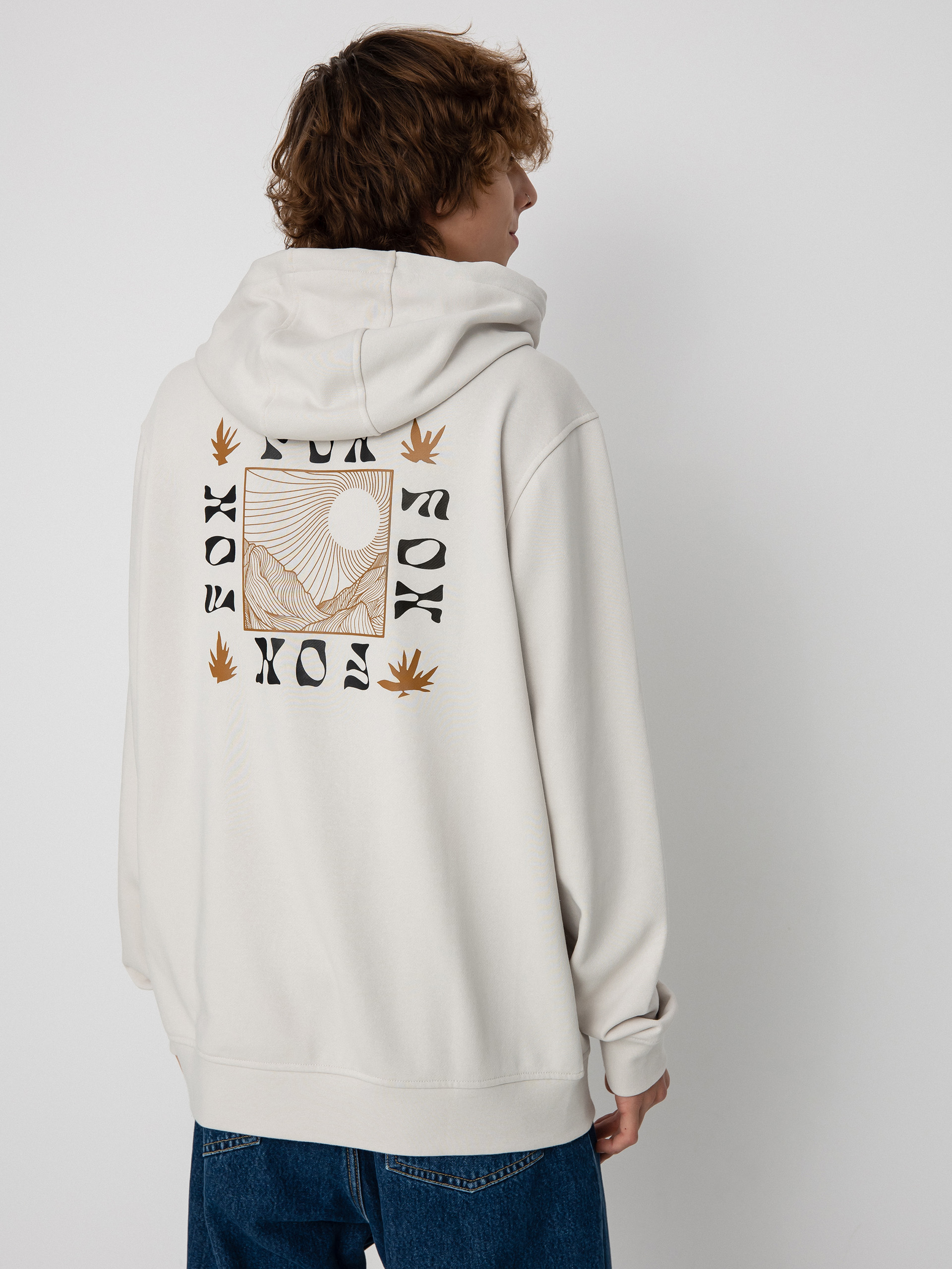 Fox Hinkley HD Kapucnis pulóver (vintage white)