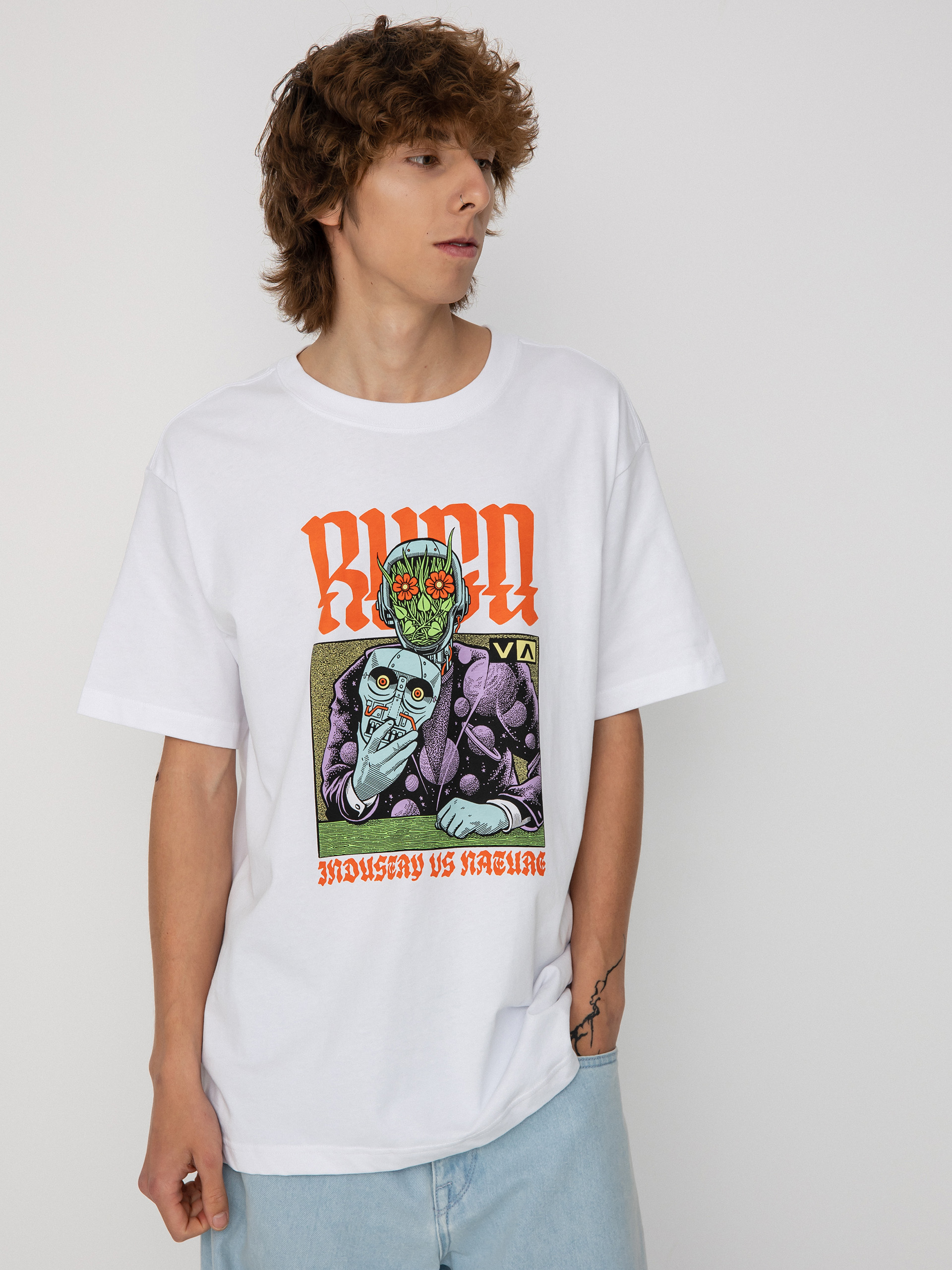 RVCA Manderoid póló (white)
