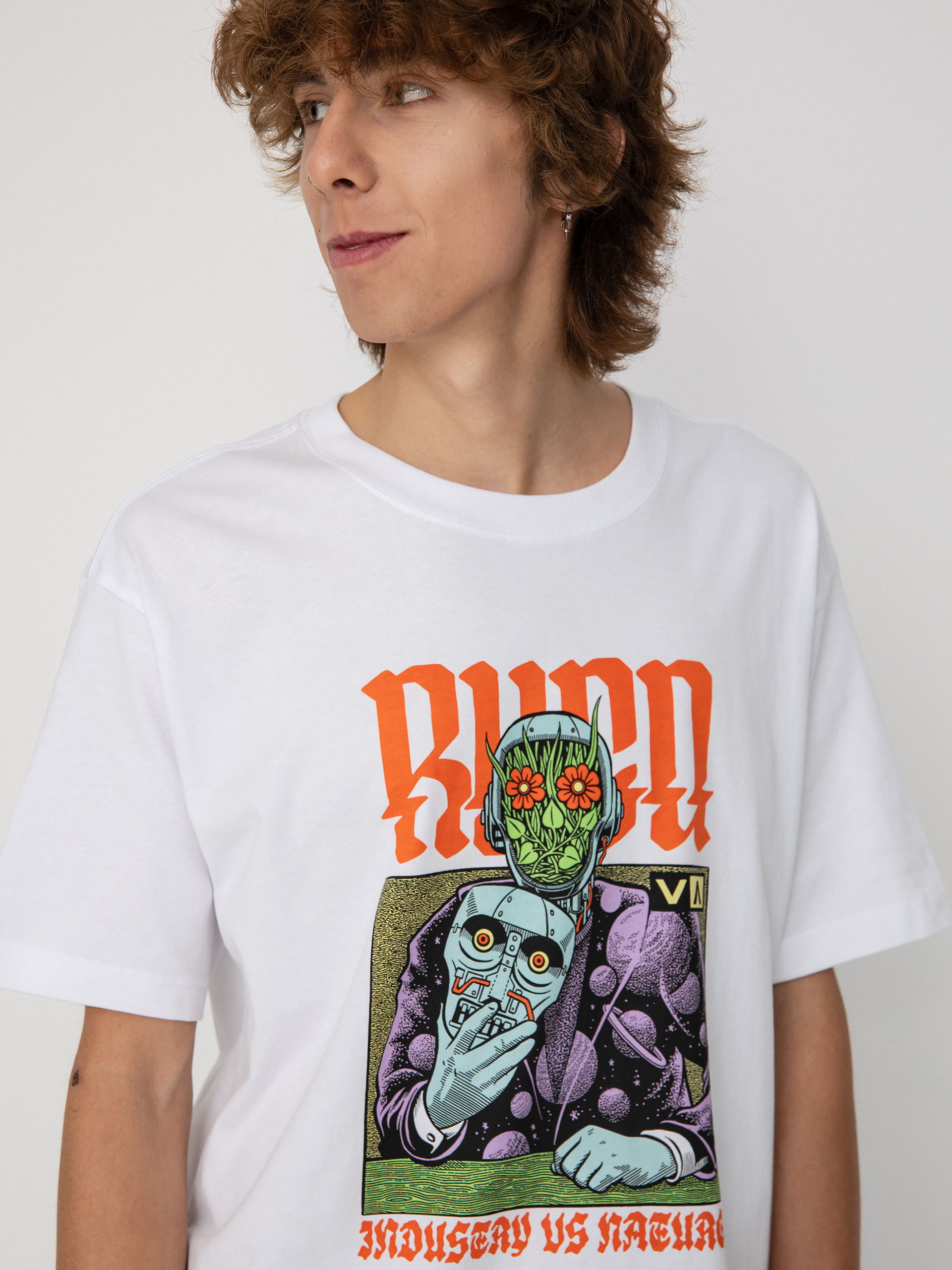 RVCA Manderoid póló (white)