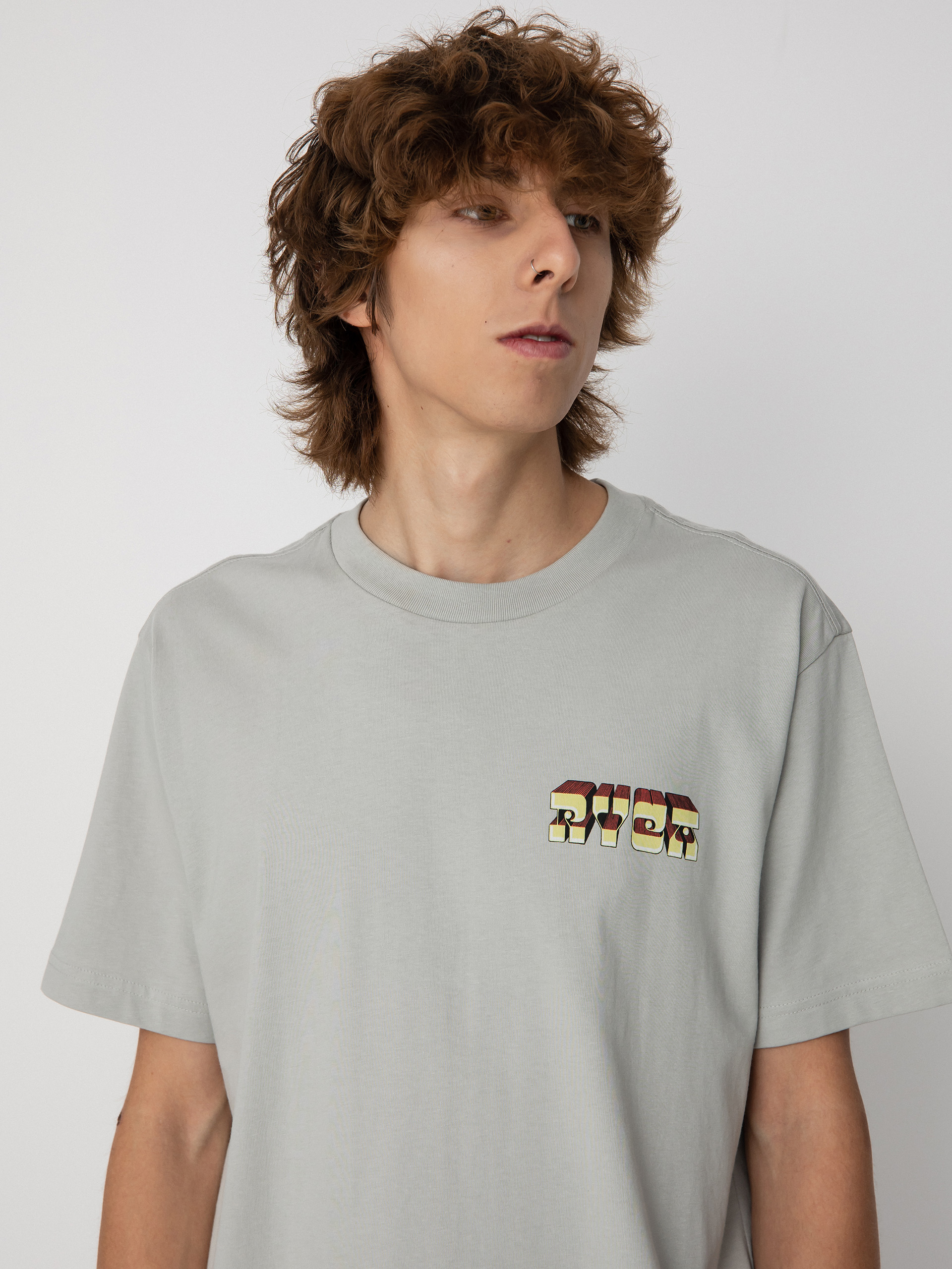 RVCA Portal póló (bright coral)