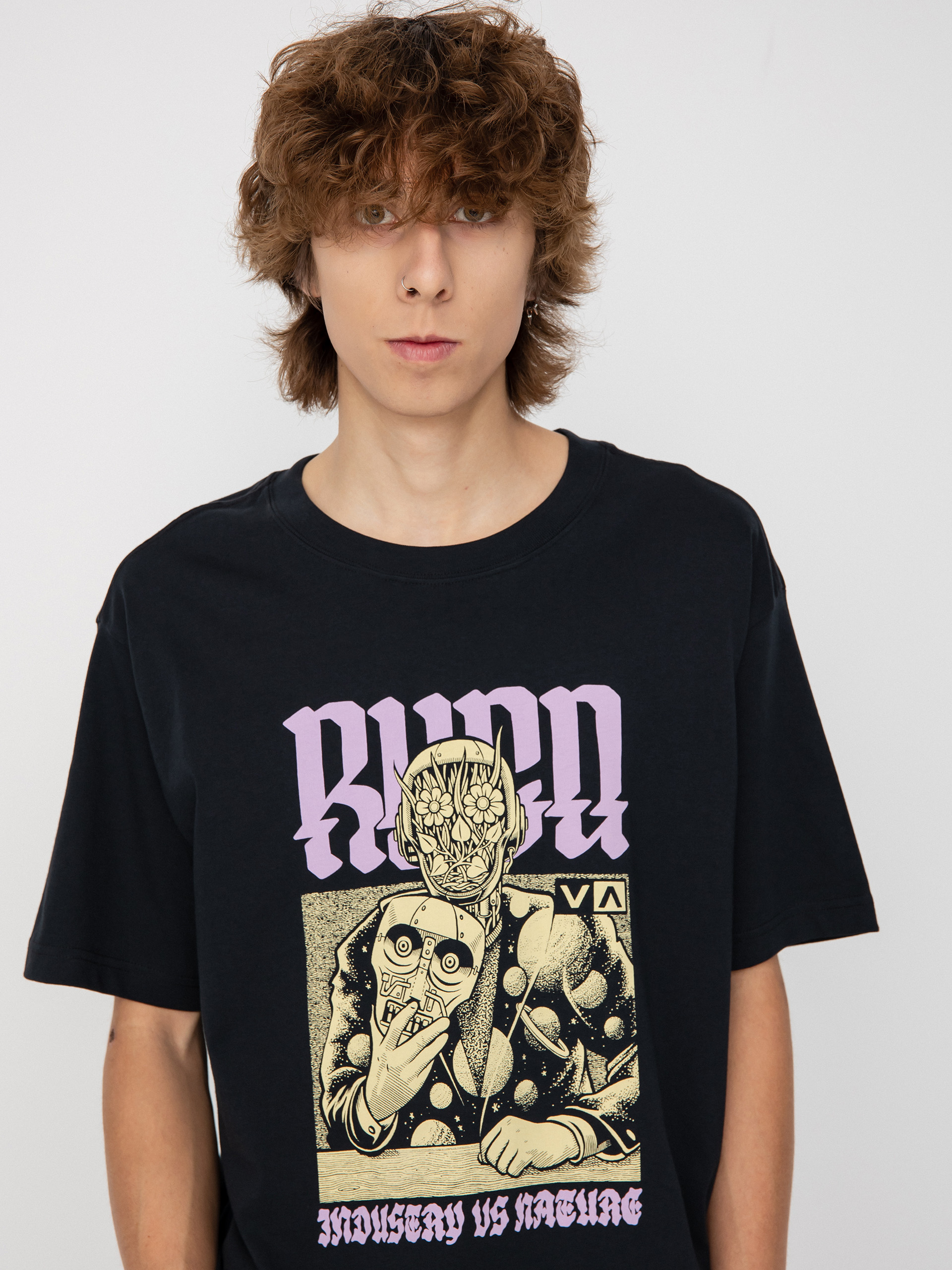RVCA Manderoid póló (black)
