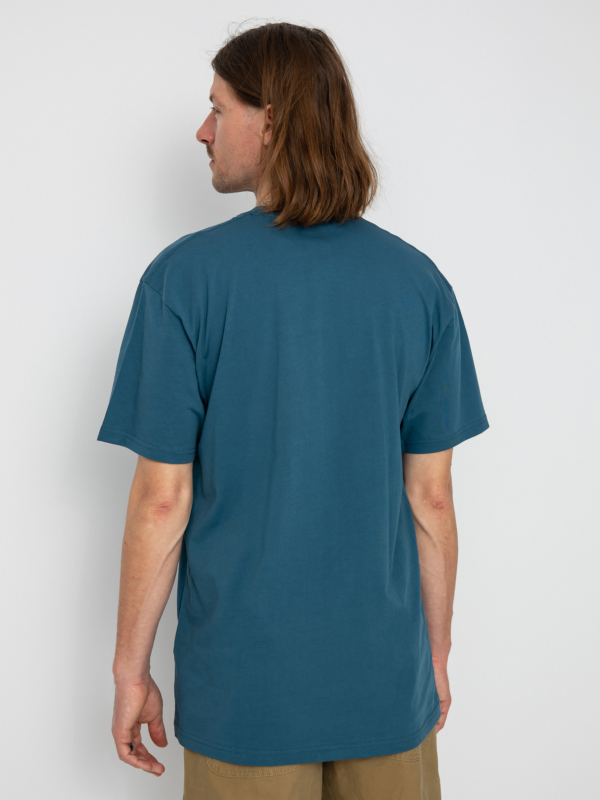 Vans Left Chest Logo póló (vans teal/white)