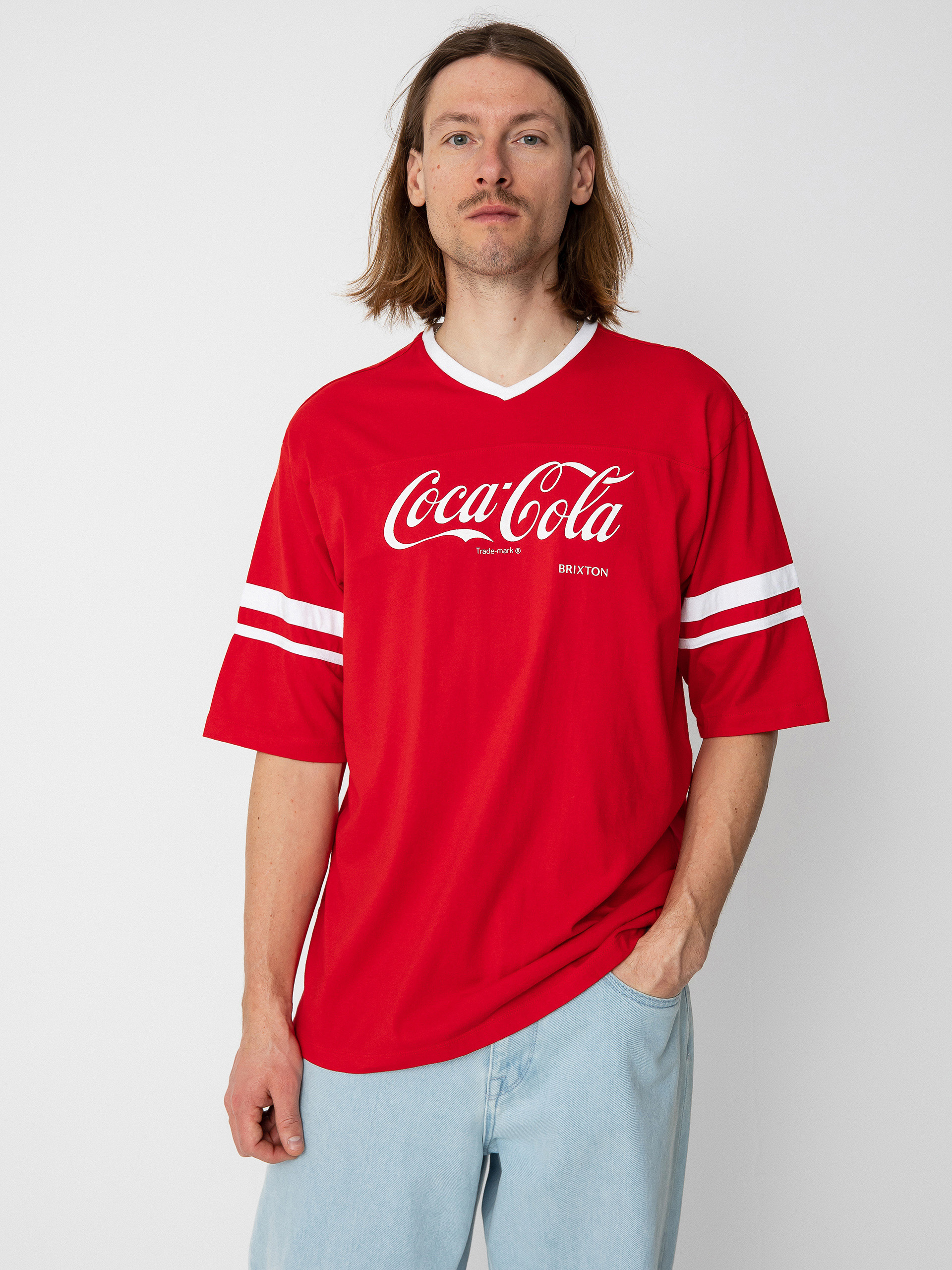 Brixton Coca-Cola Classic Football póló (cokered)