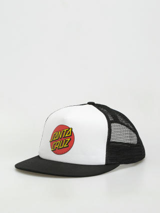 Santa Cruz Classic Dot Mesh Baseball sapka (white/black)