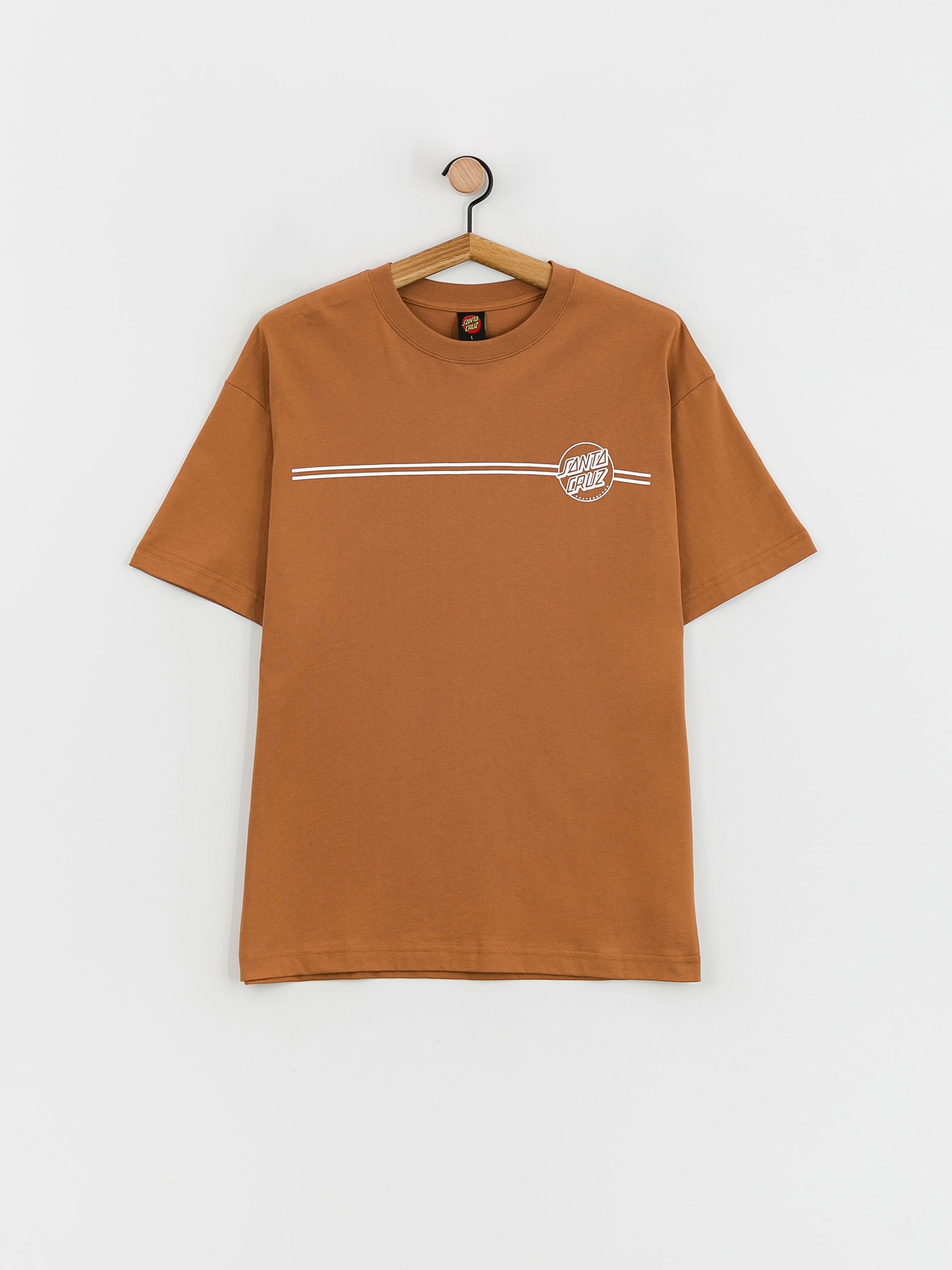 Santa Cruz Opus Dot Stripe AG póló (butterscotch)