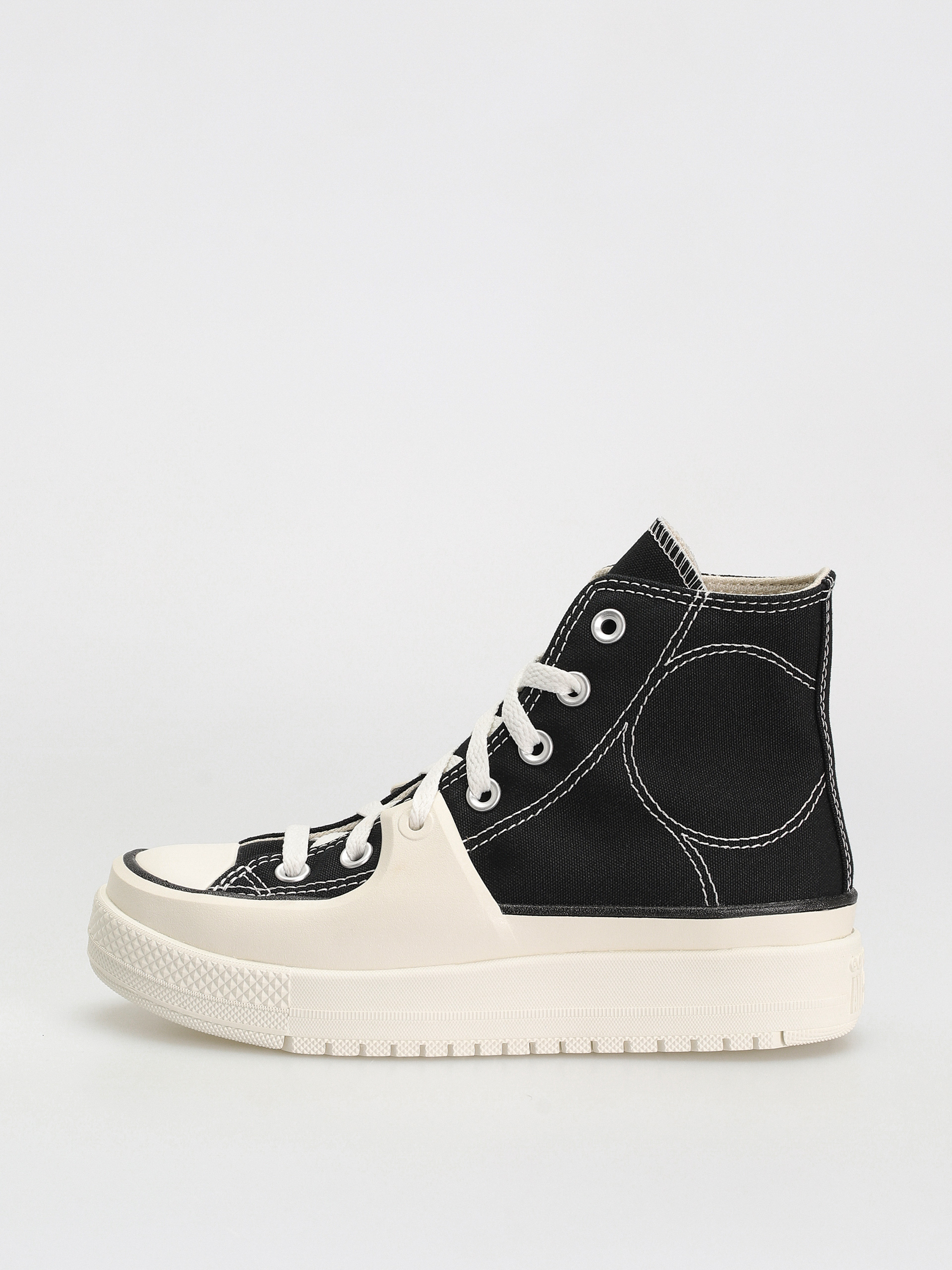 Converse Chuck Taylor All Star Construct Hi Tornacipők Wmn (black/vintage white)