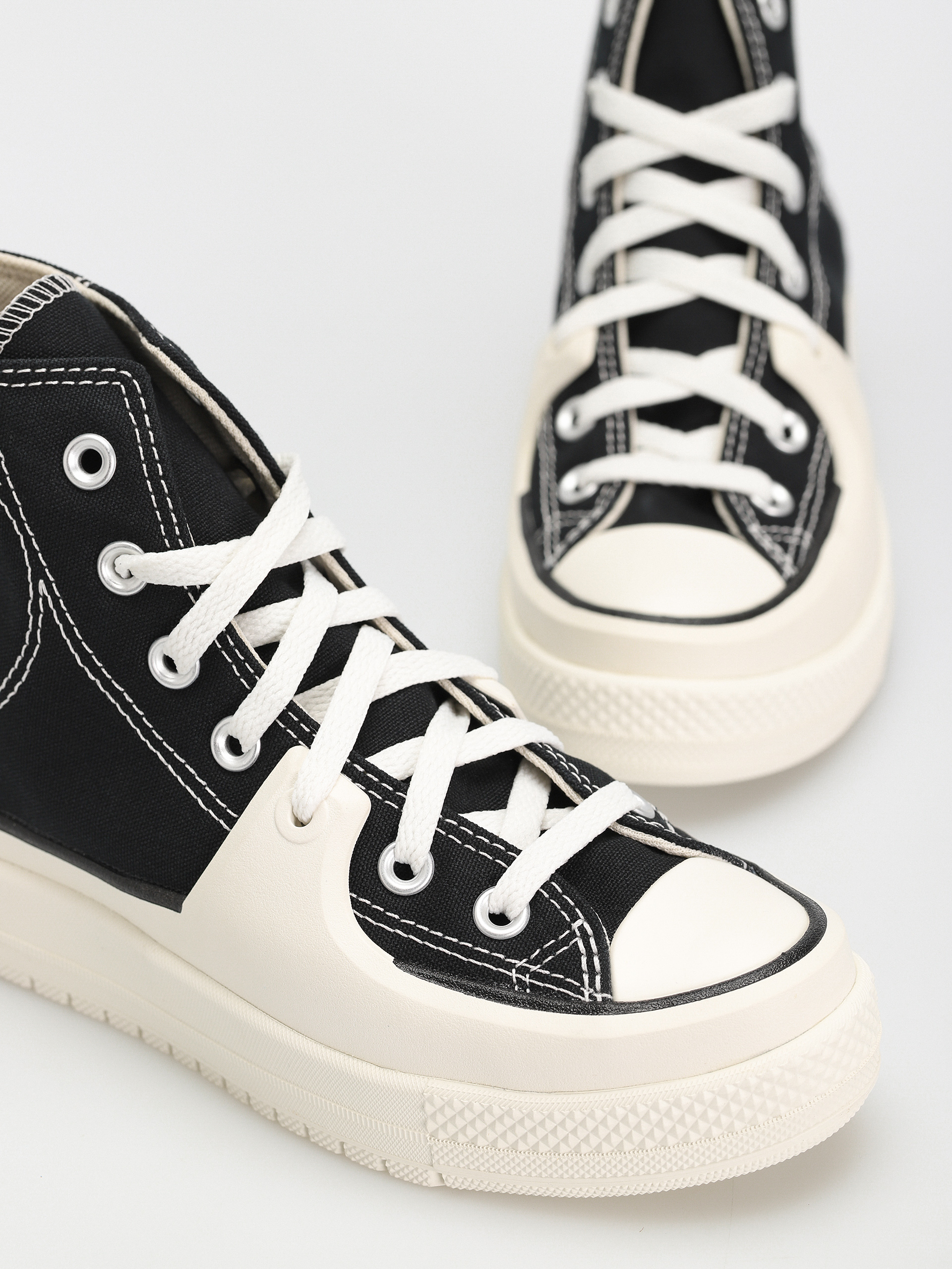 Converse Chuck Taylor All Star Construct Hi Tornacipők Wmn (black/vintage white)