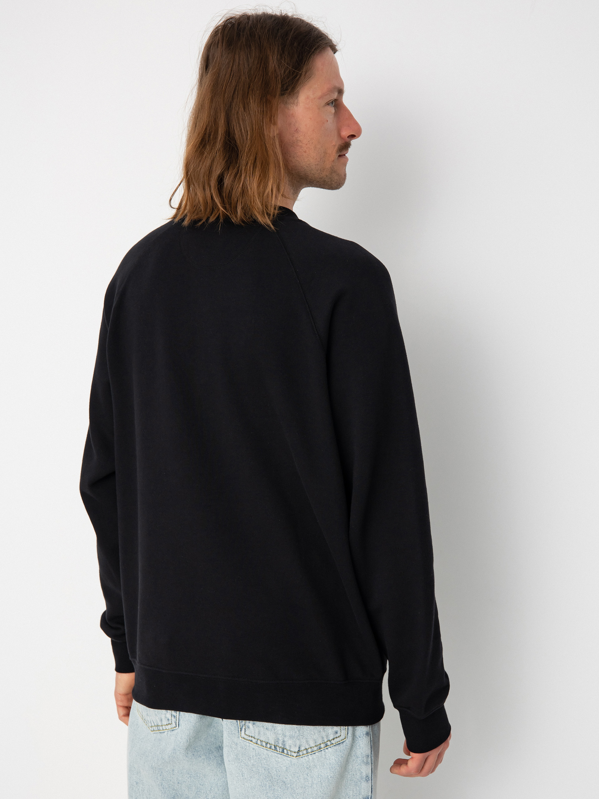 Polar Skate No Comply Default Crewneck Pulóver (black)
