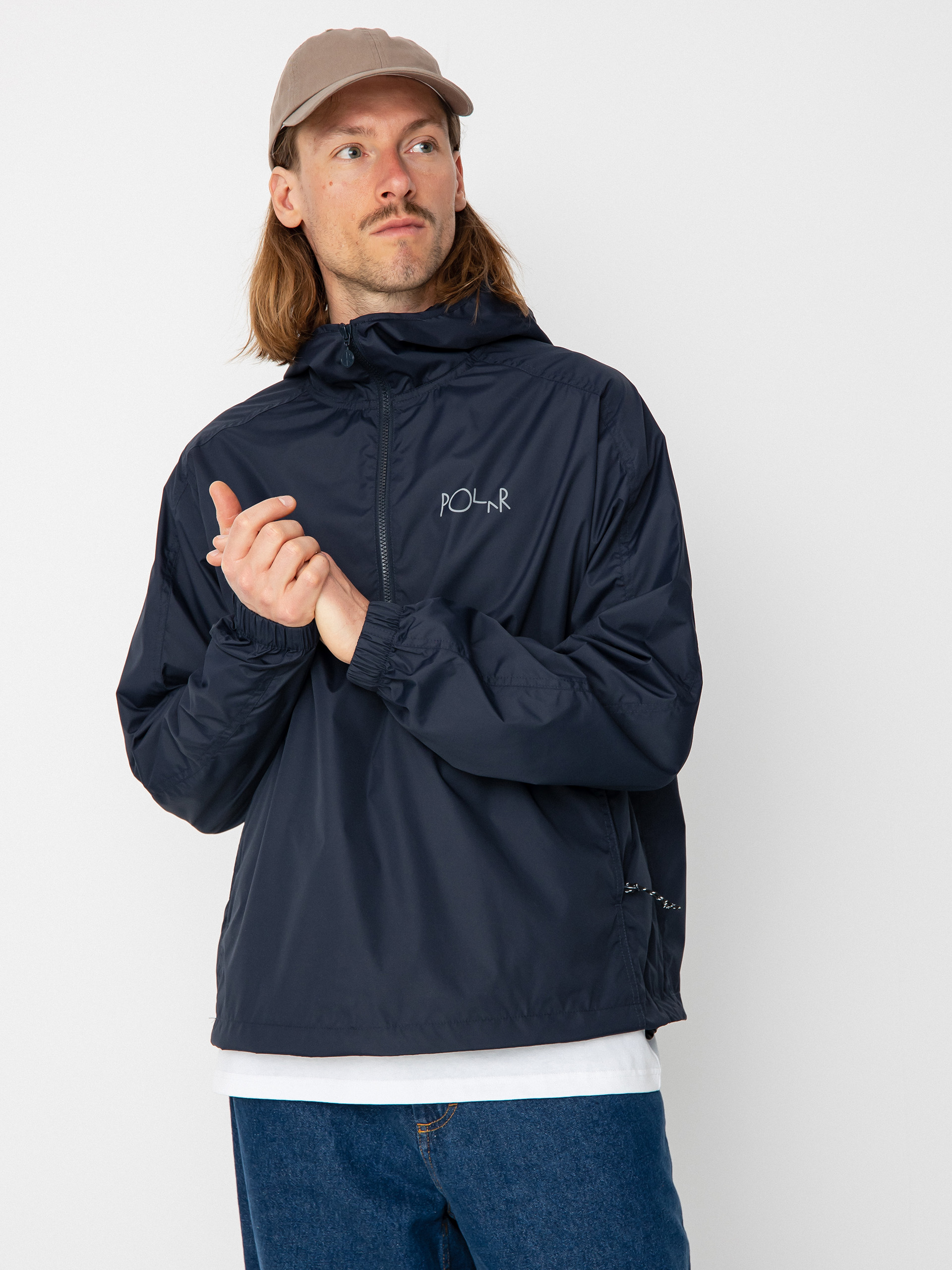 Polar Skate Packable Anorak Dzseki (navy)