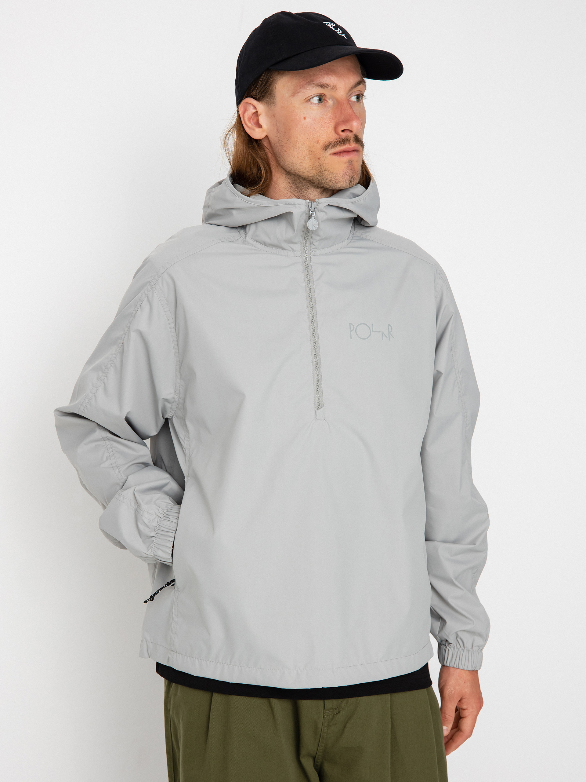 Polar Skate Packable Anorak Dzseki (silver)