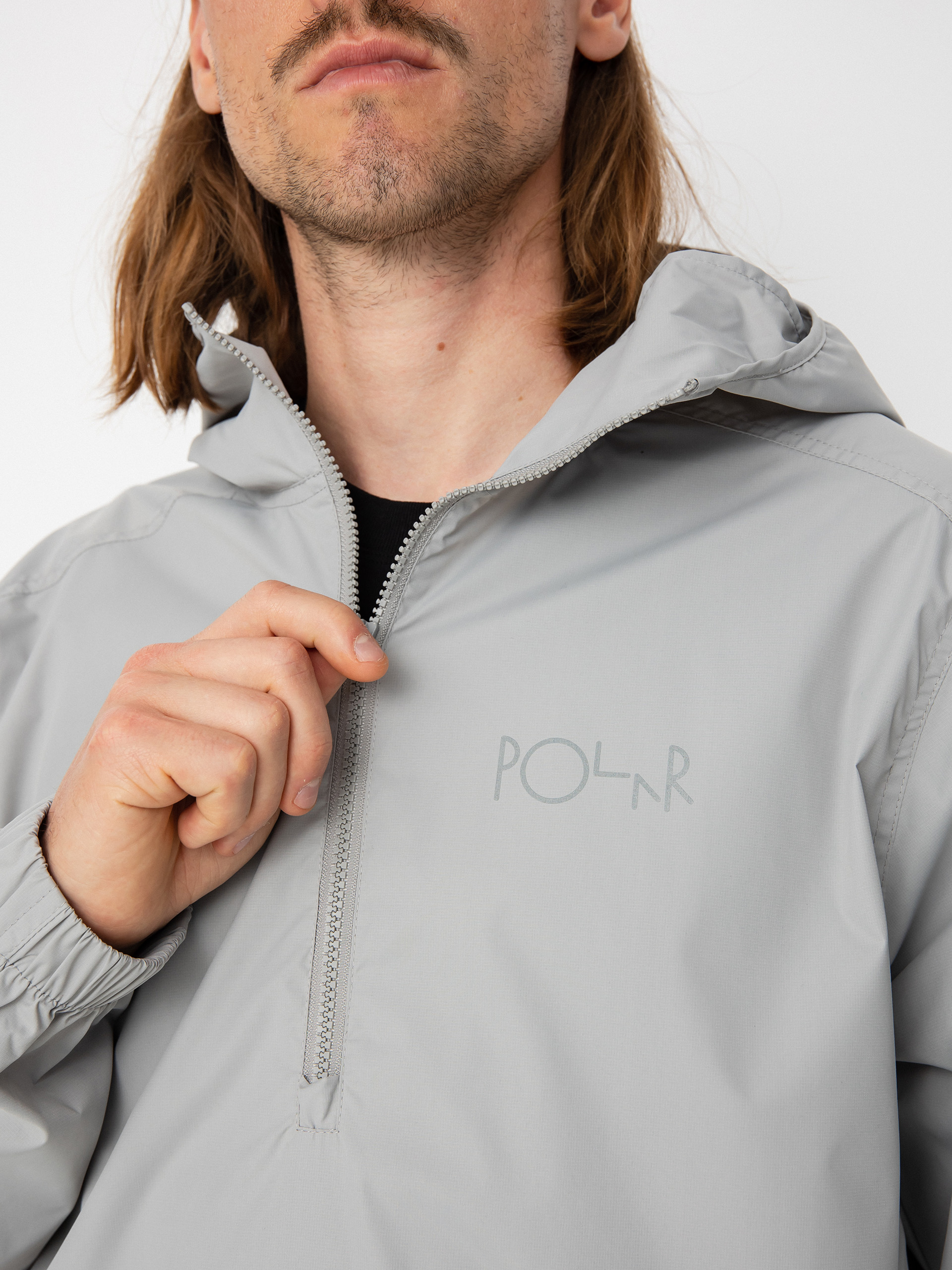 Polar Skate Packable Anorak Dzseki (silver)