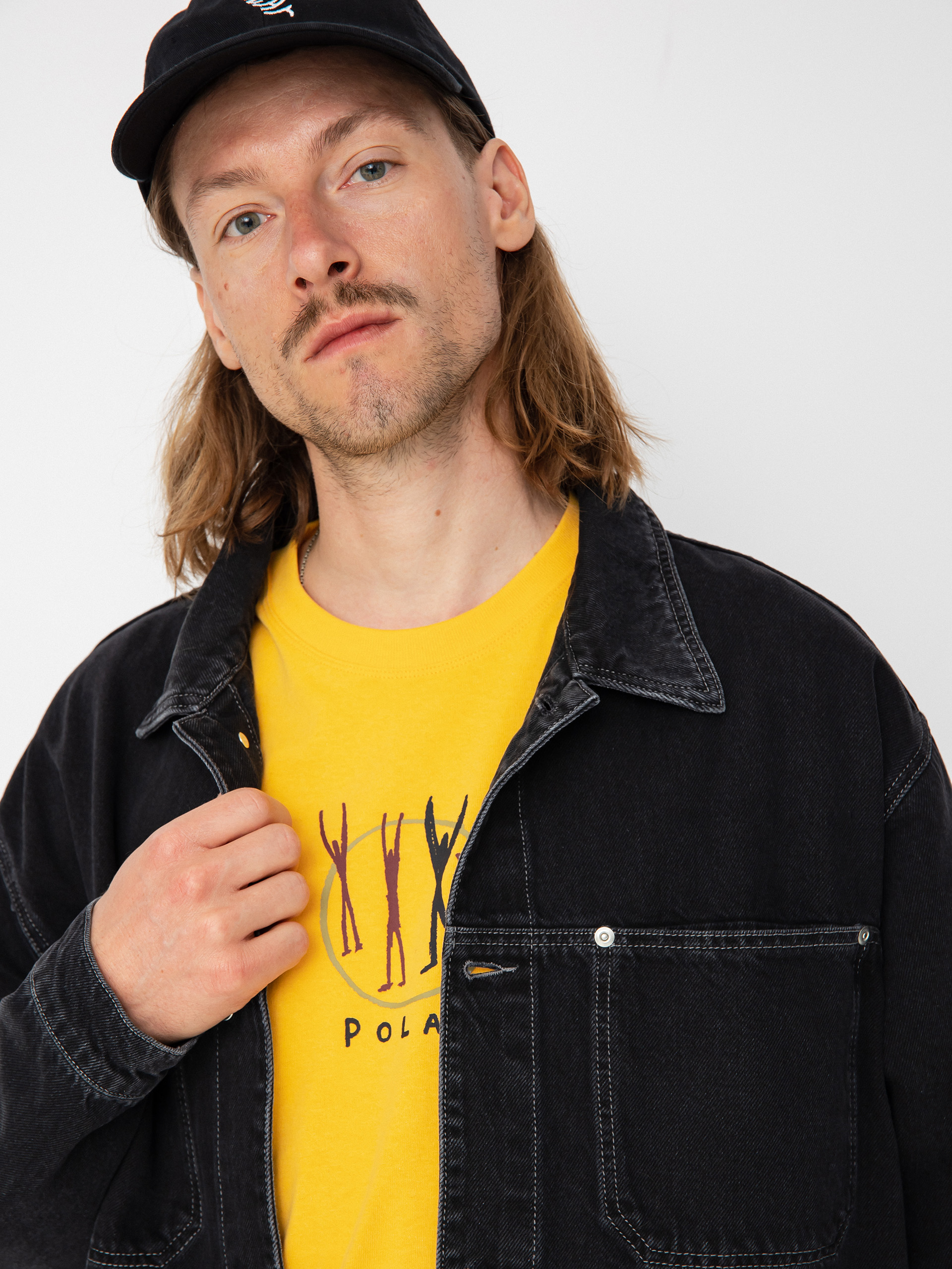 Polar Skate Patrik Denim Dzseki (silver black)