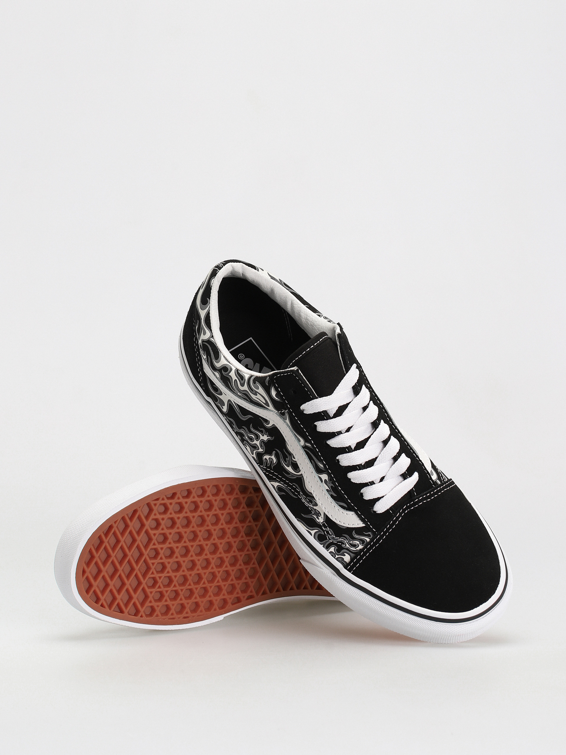 Vans Old Skool Cipők (flames black/true white)