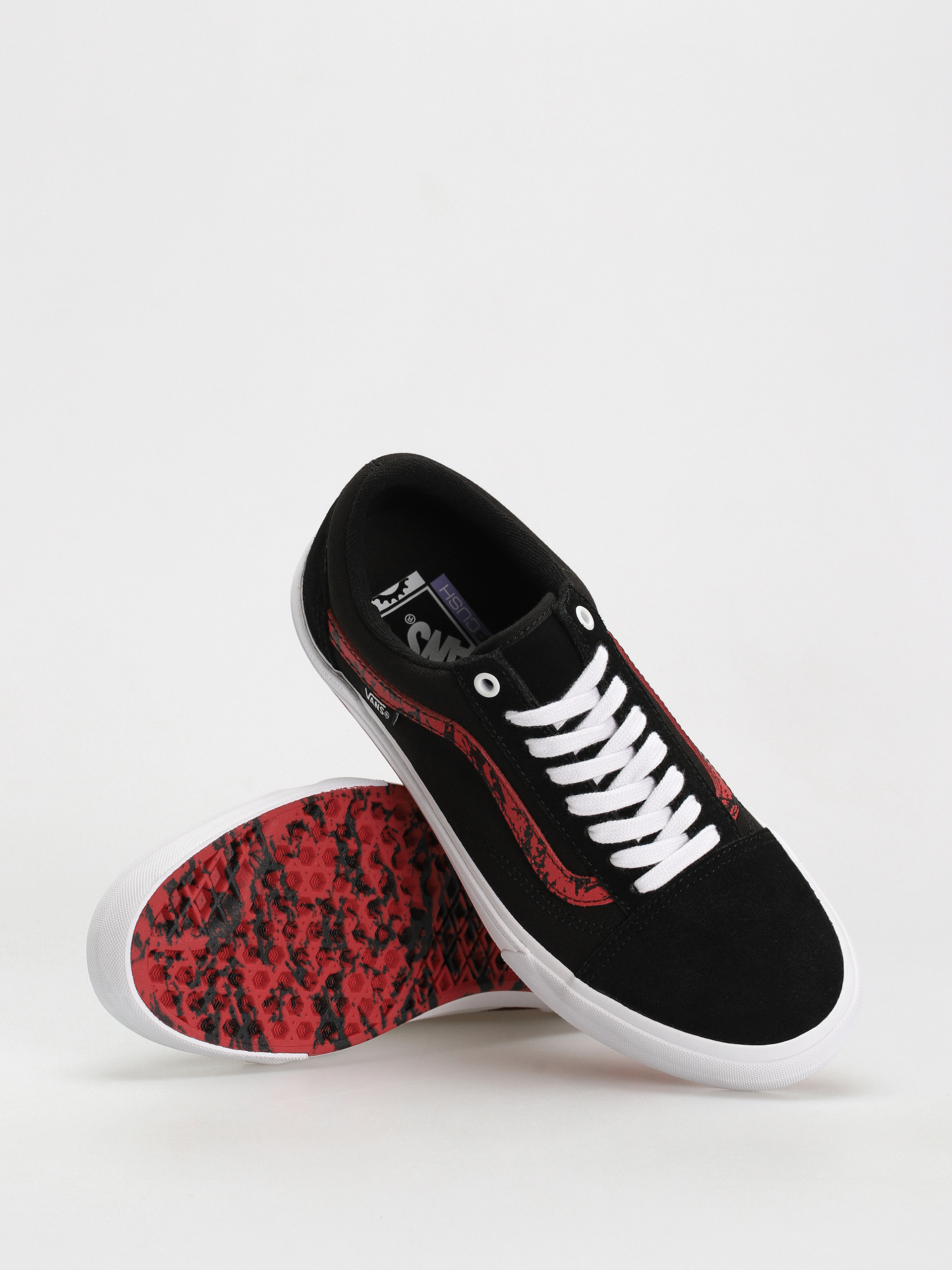 Vans Bmx Old Skool Cipők (marble black/white/red)