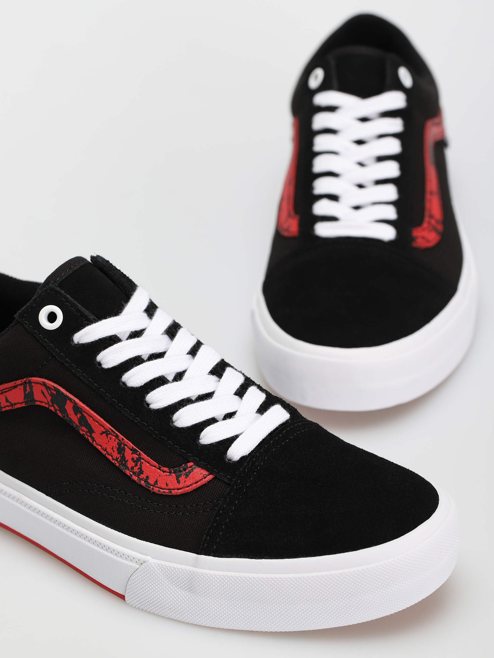 Vans Bmx Old Skool Cipők (marble black/white/red)