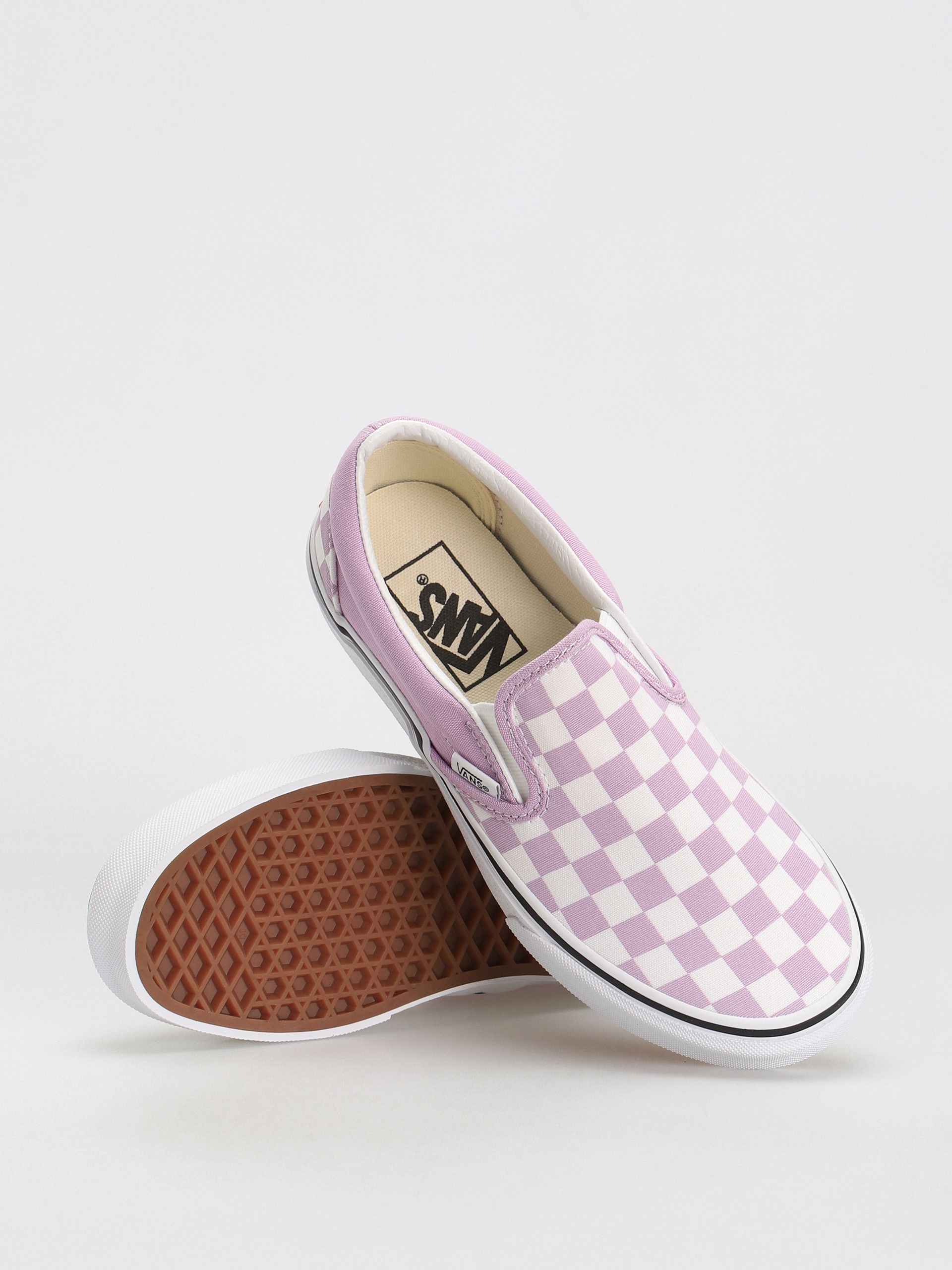 Vans Classic Slip On Cipők (color theory checkerboard lupine)