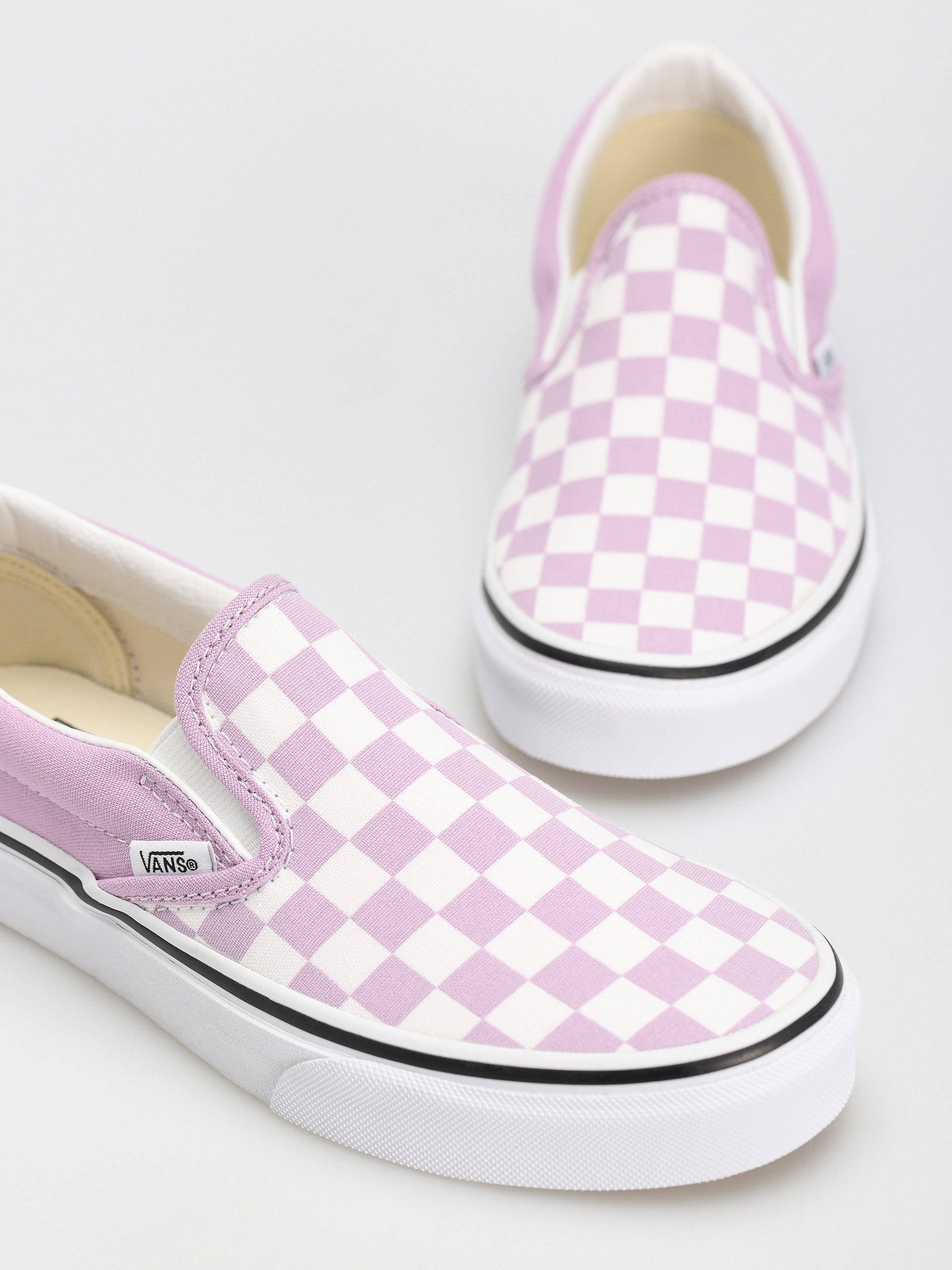 Vans Classic Slip On Cipők (color theory checkerboard lupine)