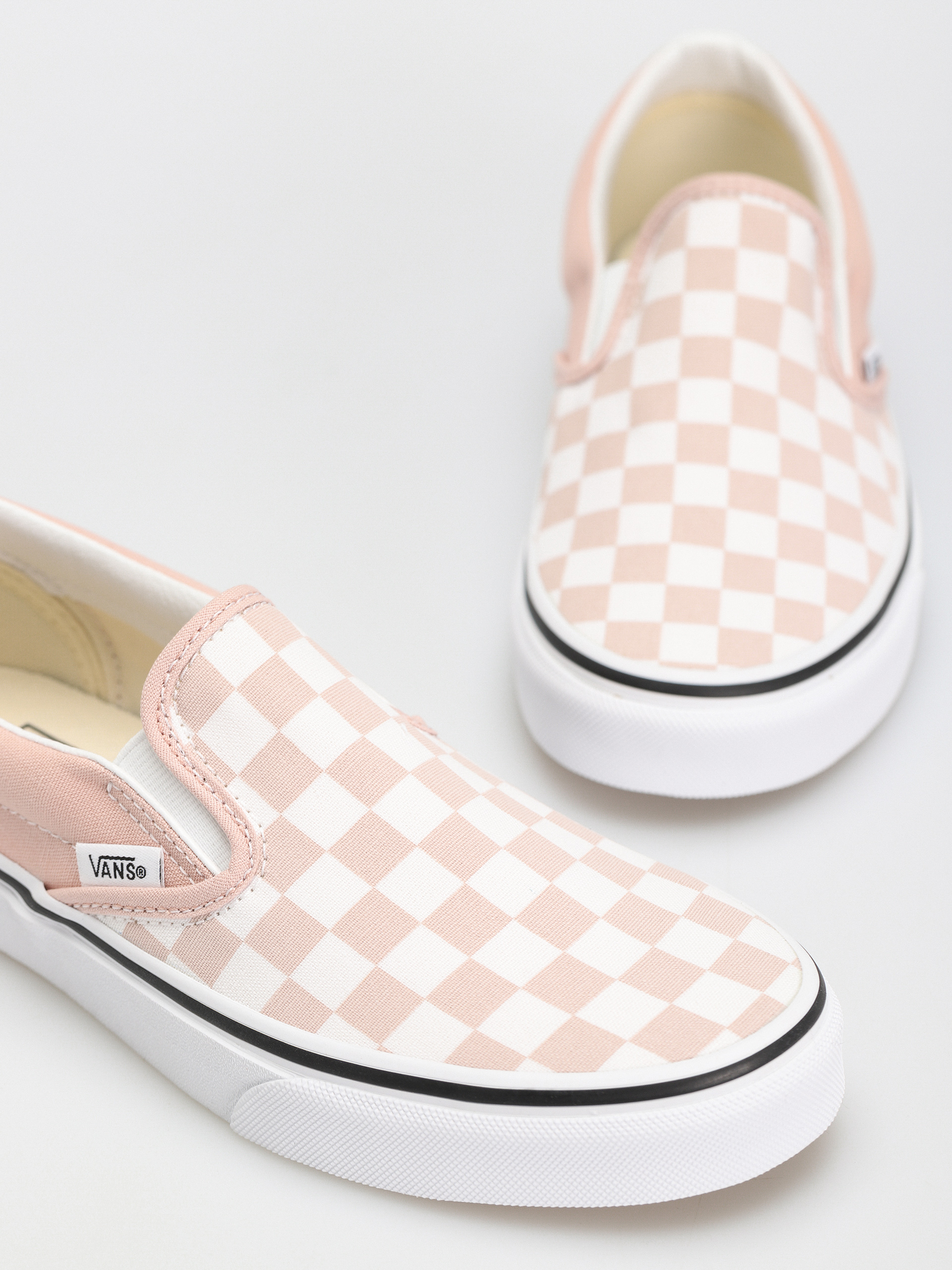 Vans Classic Slip On Cipők (color theory checkerboard rose smoke)