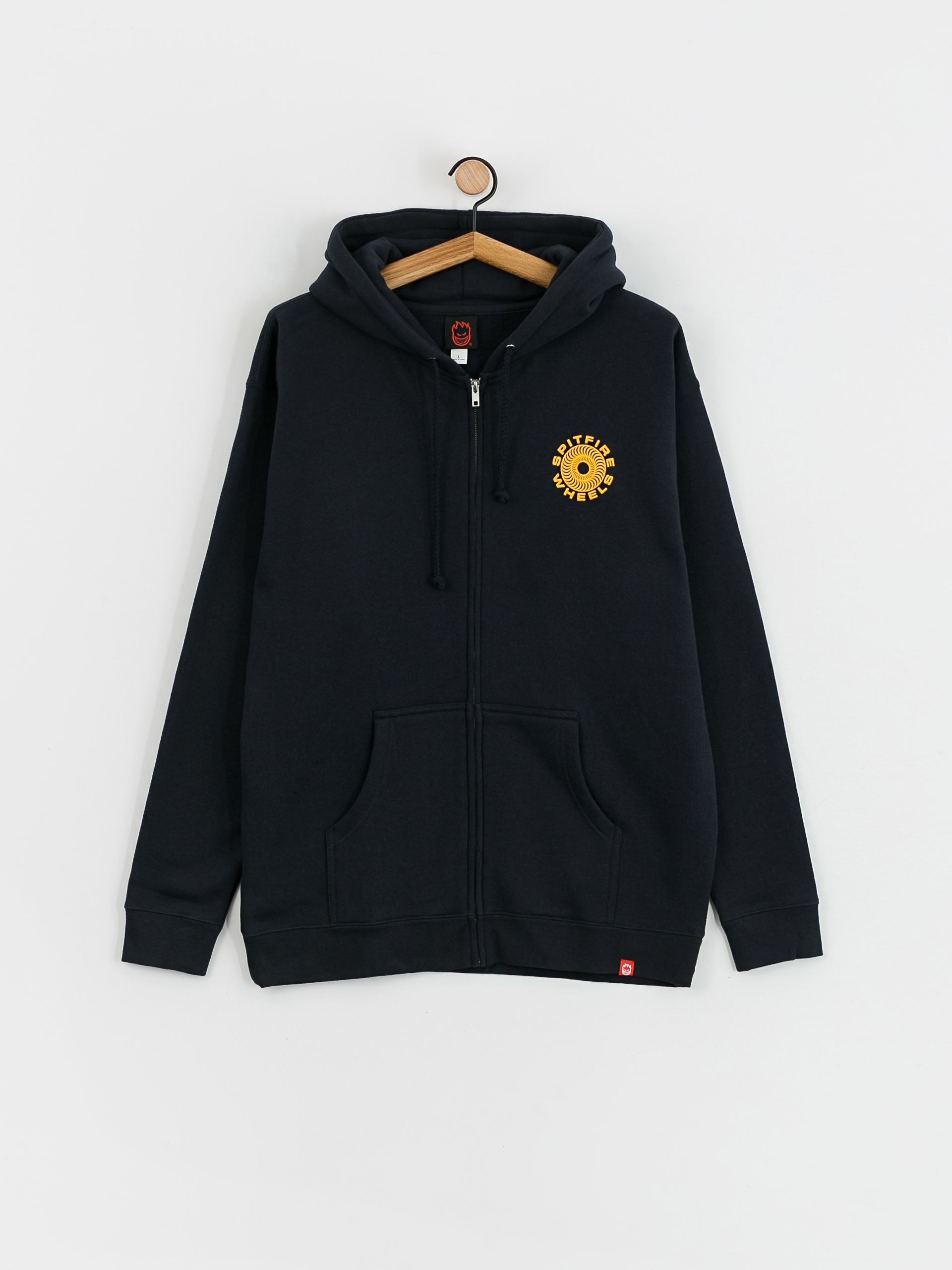 Spitfire Classic 87 Swirl ZHD Kapucnis pulóver (navy w/gold prints)