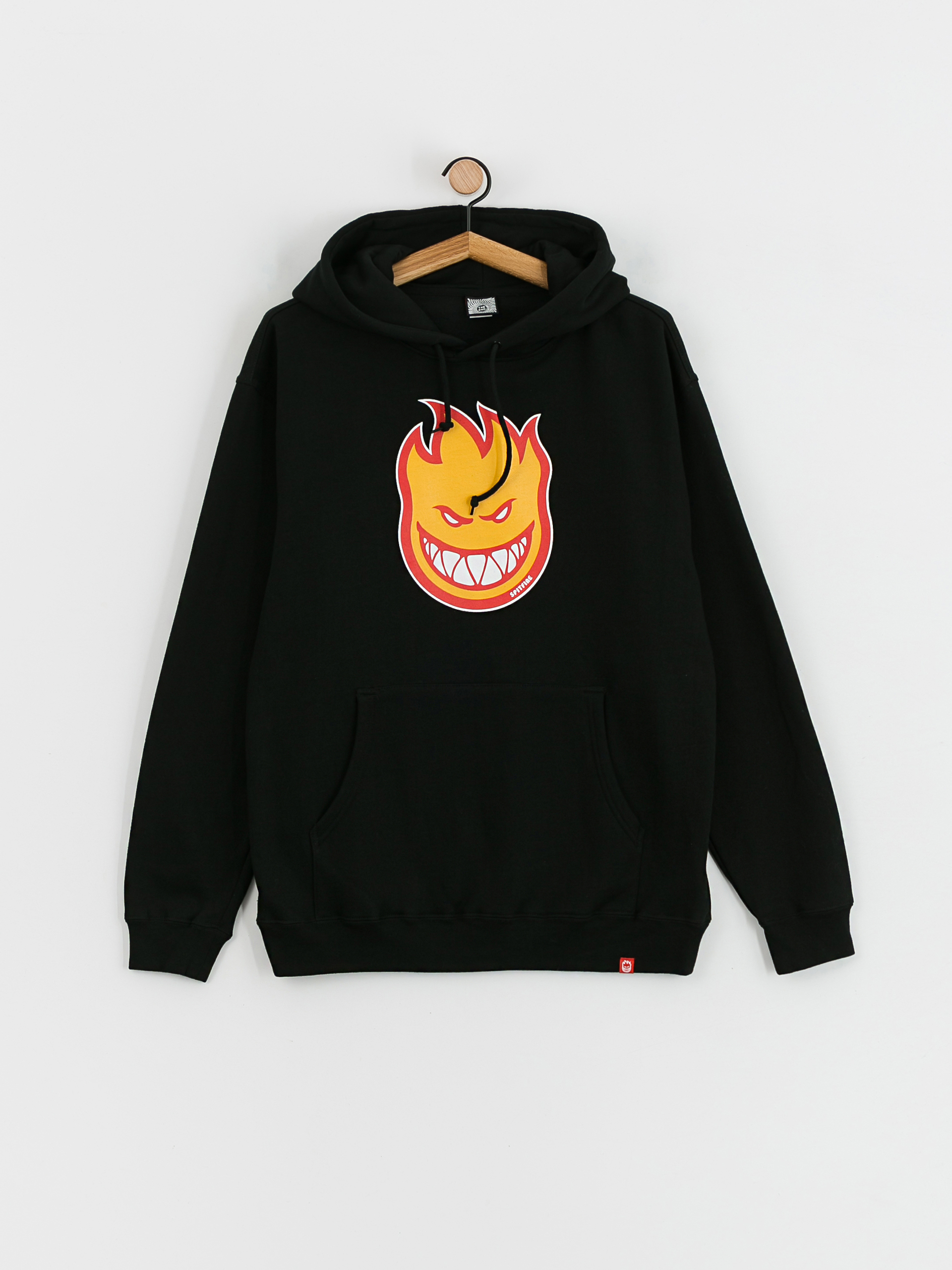 Spitfire Bighead Fill HD Kapucnis pulóver (black w/gold & red print)