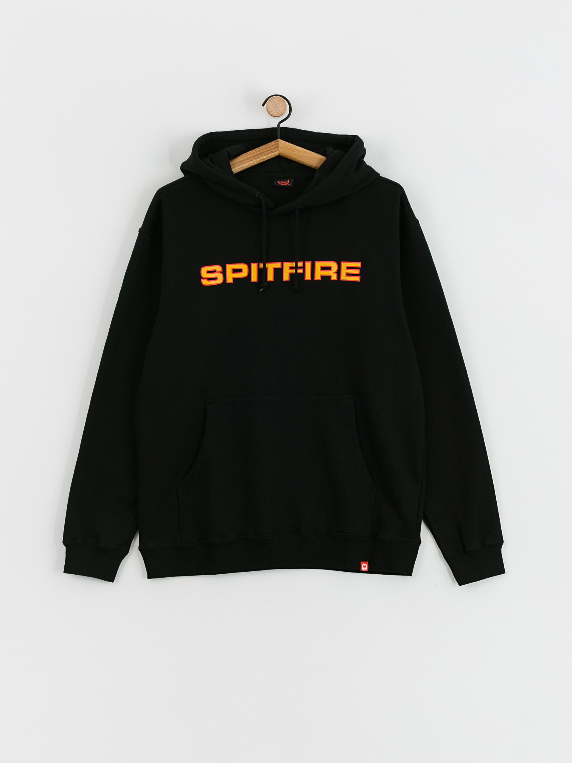 Spitfire Classic 87 HD Kapucnis pulóver (black w/gold & red print)