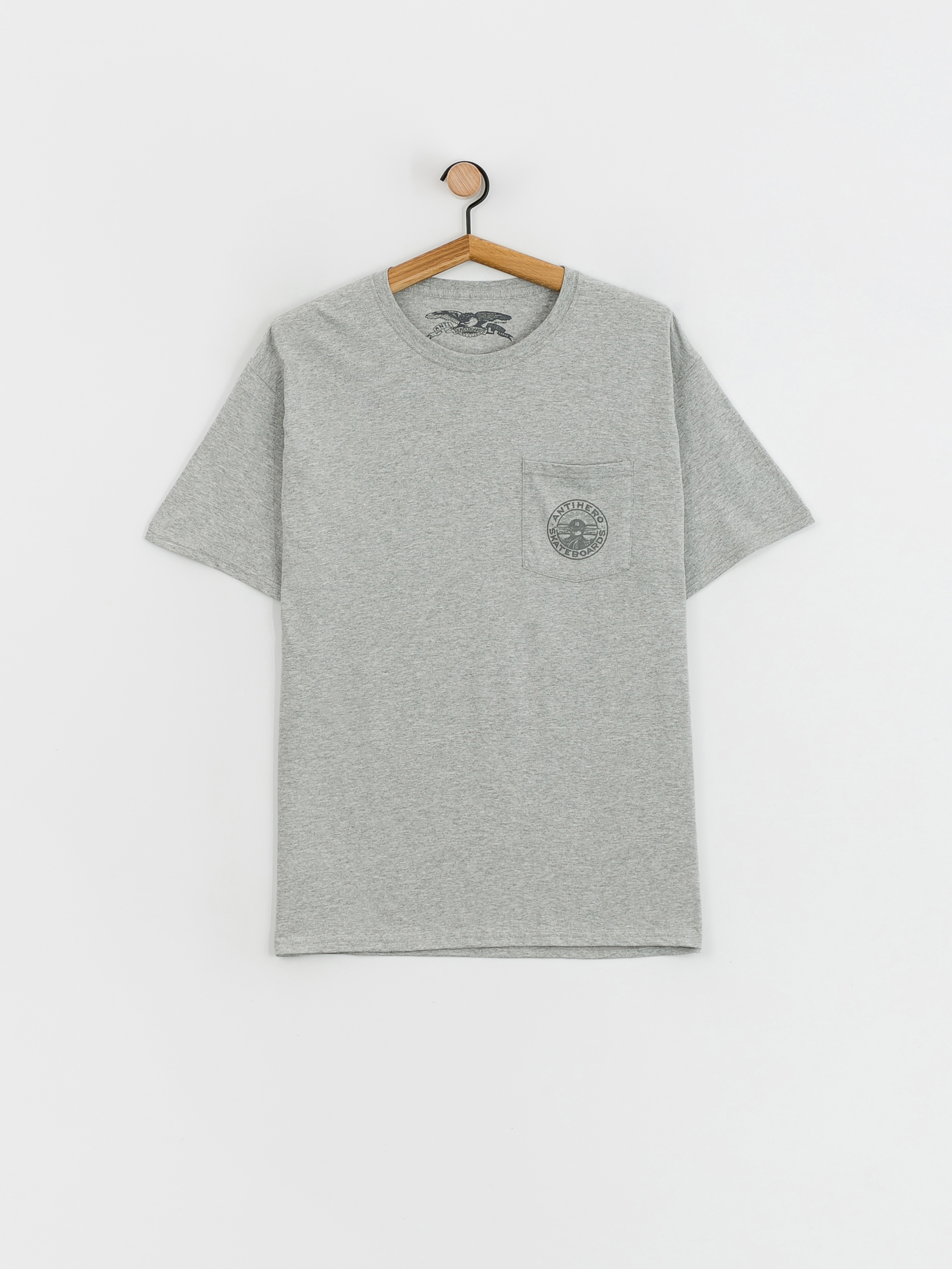 Antihero Stay Ready Dbl póló (athletic heather w/grey prints)