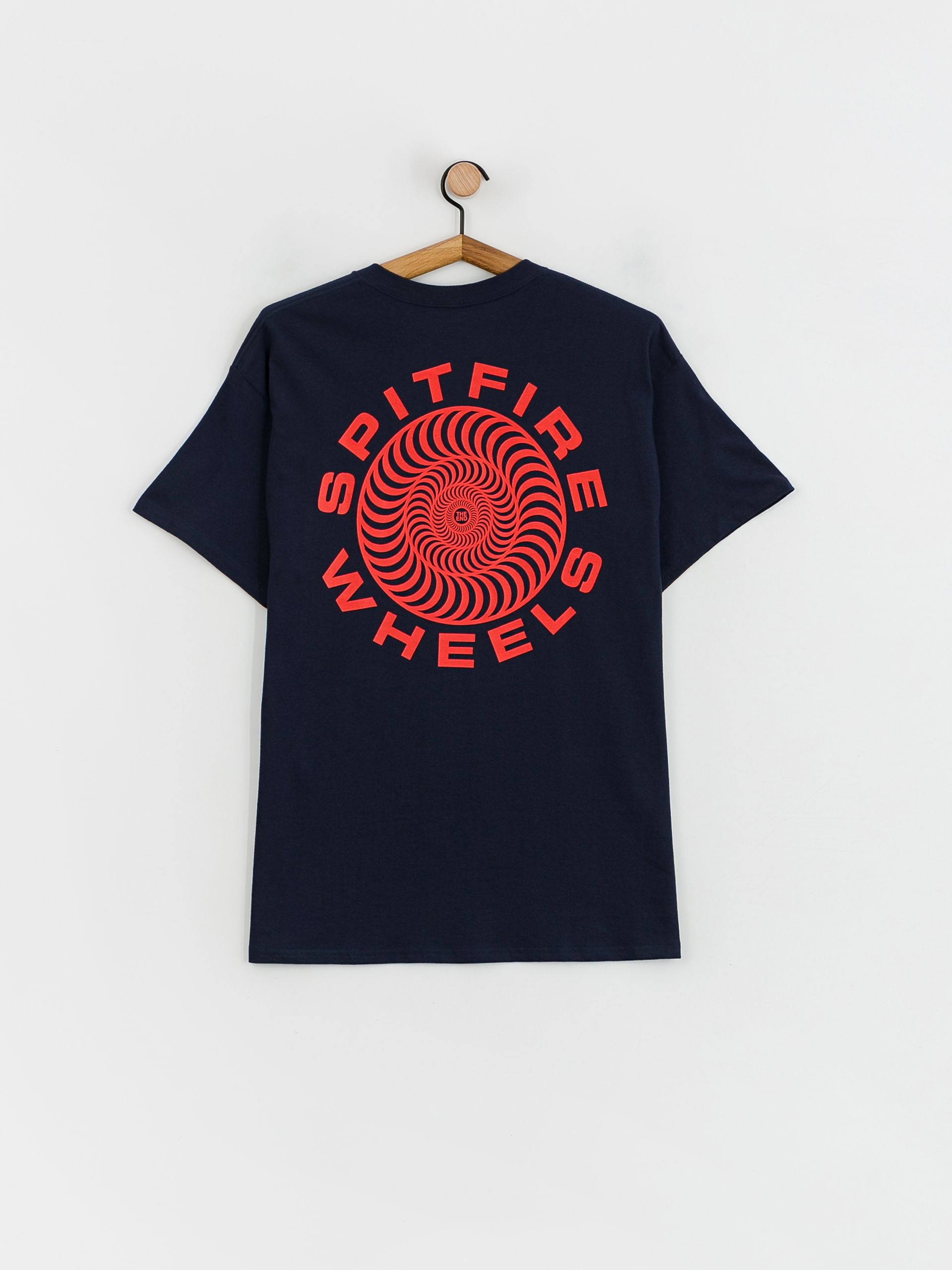 Spitfire Classic 87 Swirl póló (navy w/red prints)