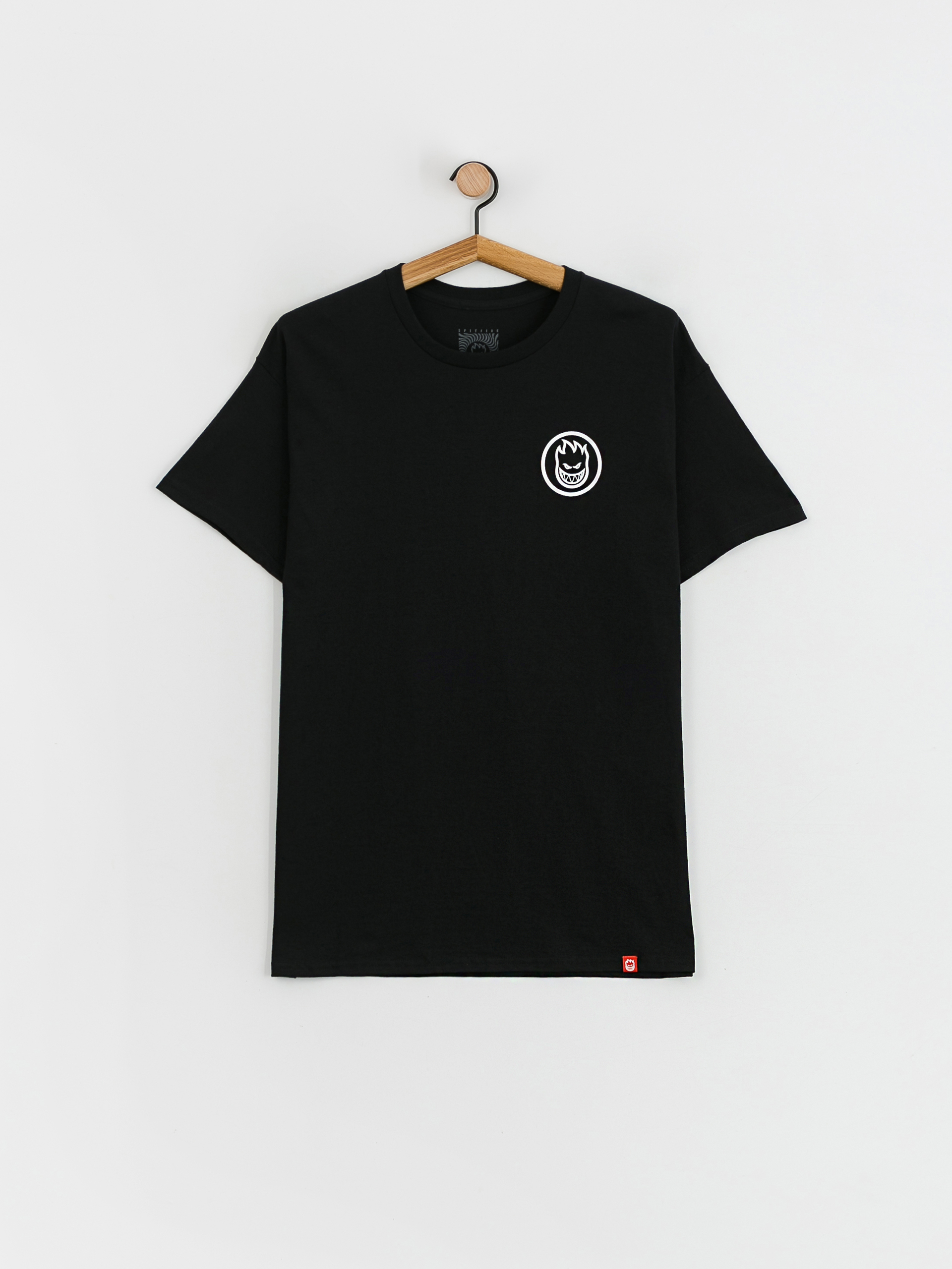 Spitfire Classic Swirl póló (black w/white prints)