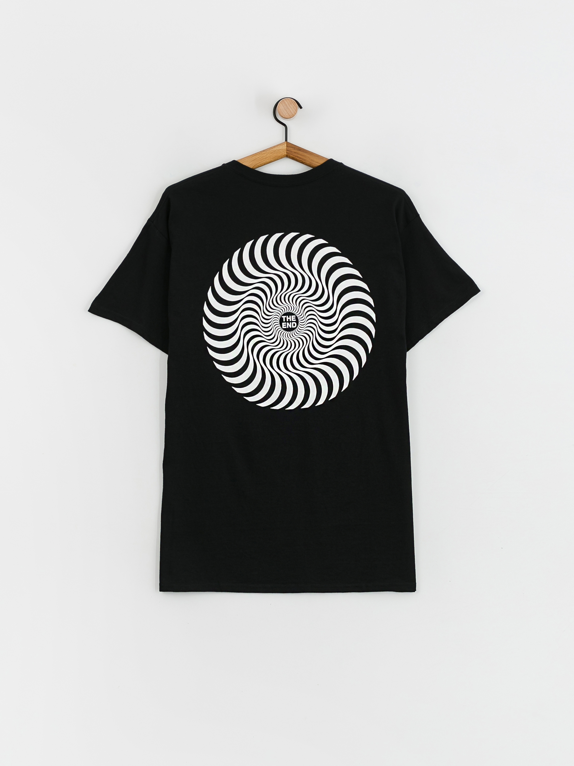 Spitfire Classic Swirl póló (black w/white prints)
