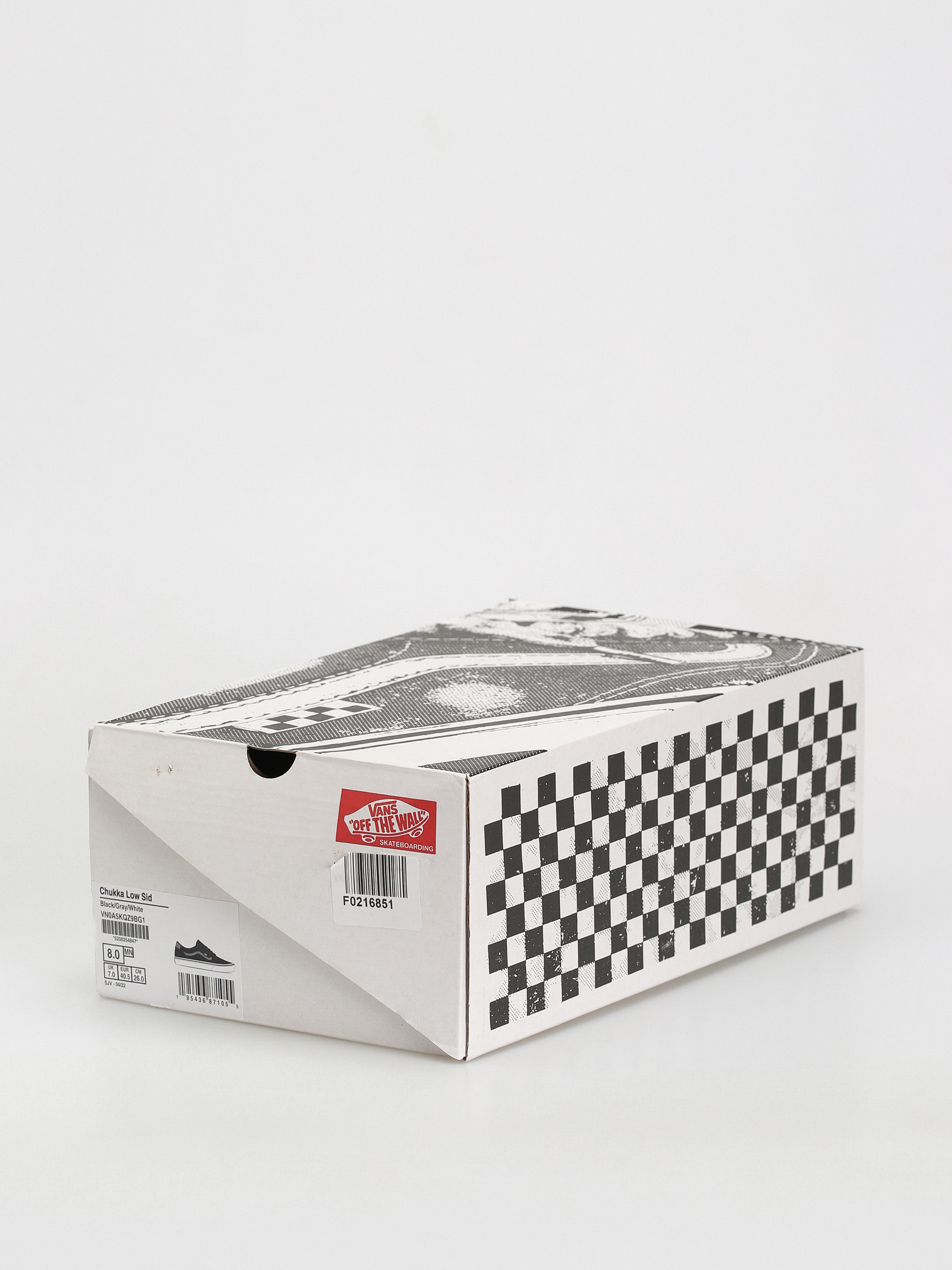 Vans Chukka Low Sidestripe Cipők (black/gray/white)