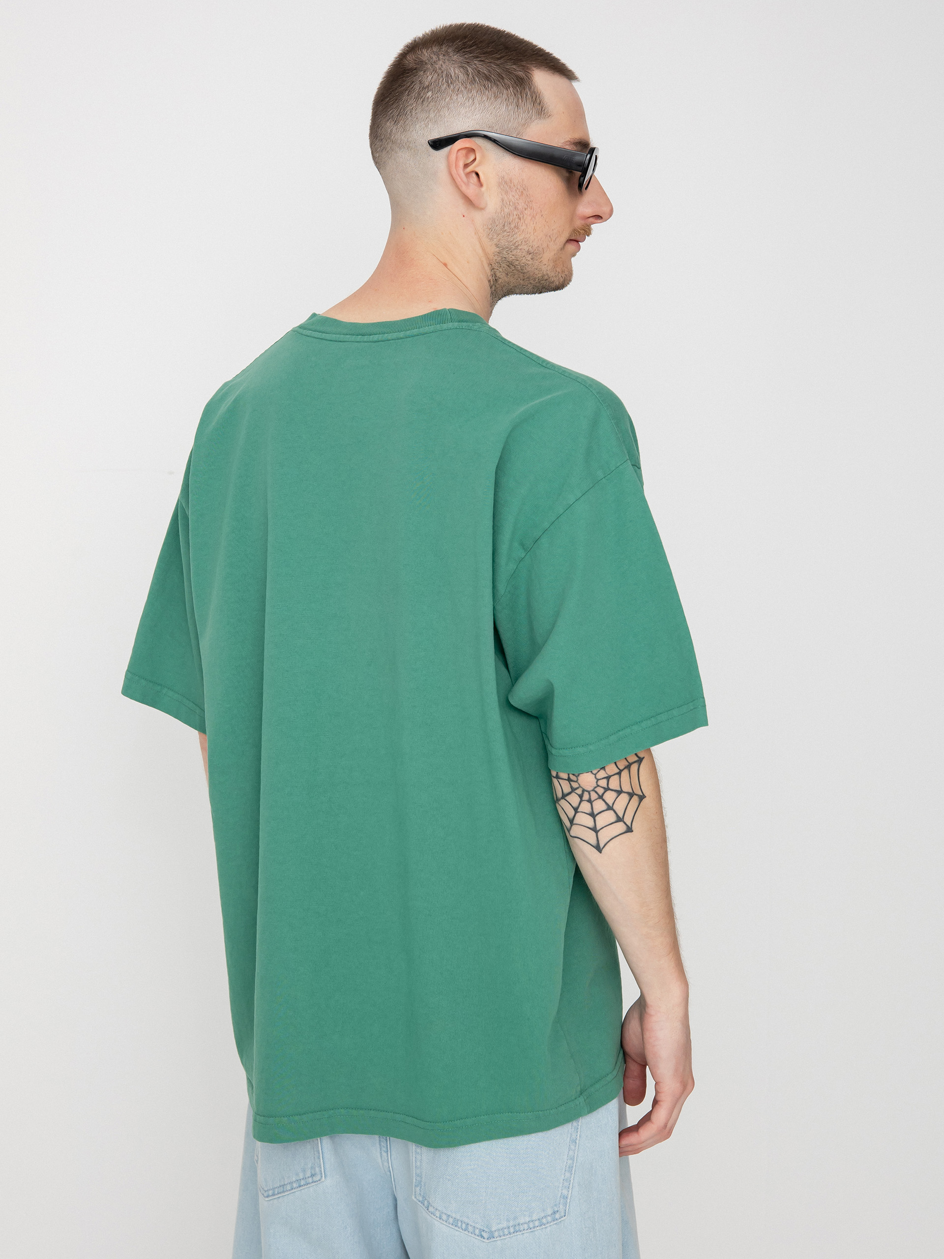 OBEY Black Bar póló (palm leaf)