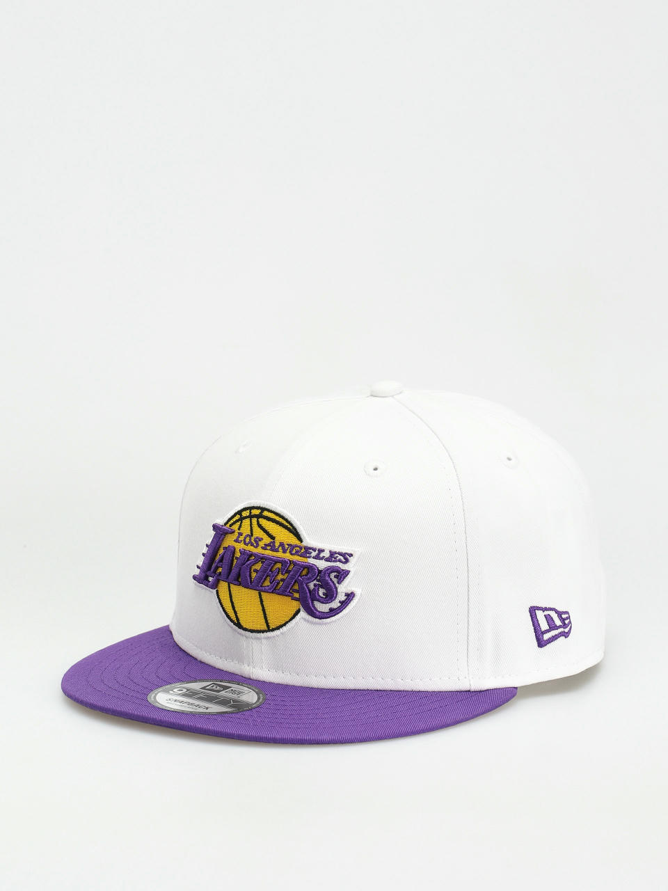 New Era White Crown Team 9Fifty Los Angeles Lakers Baseball sapka (white/purple)